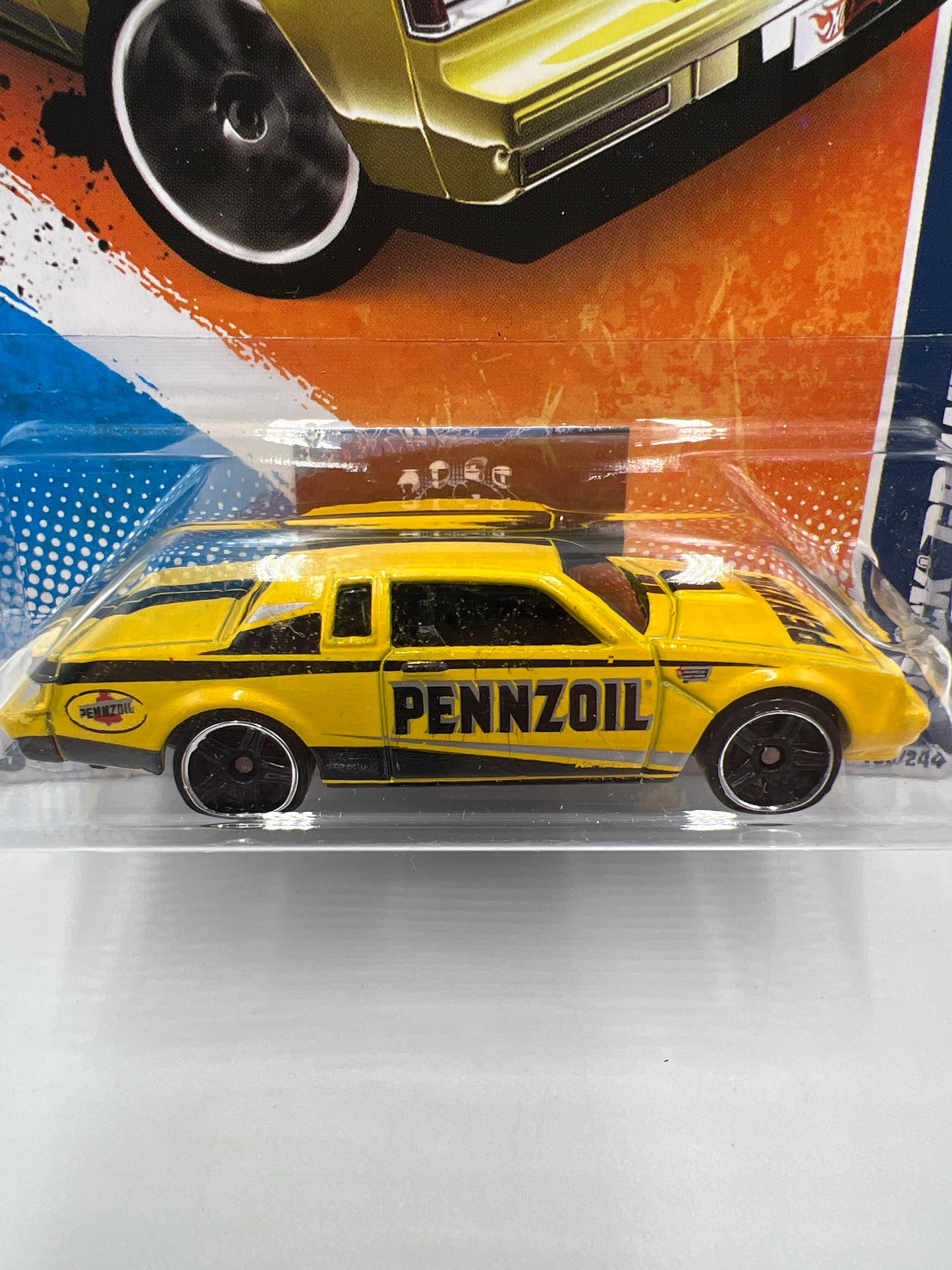 2011 Hot Wheels Performance #139 Buick Grand National Yellow Pennzoil Instant Win Card 54C