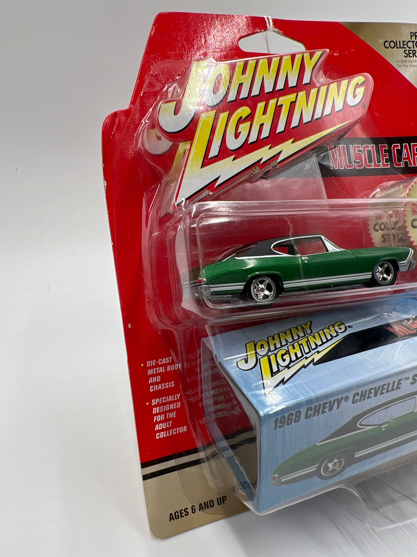Johnny Lightning Pro Collector Series W/Storage Tin #39 1968 Chevy Chevelle SS Green 227B