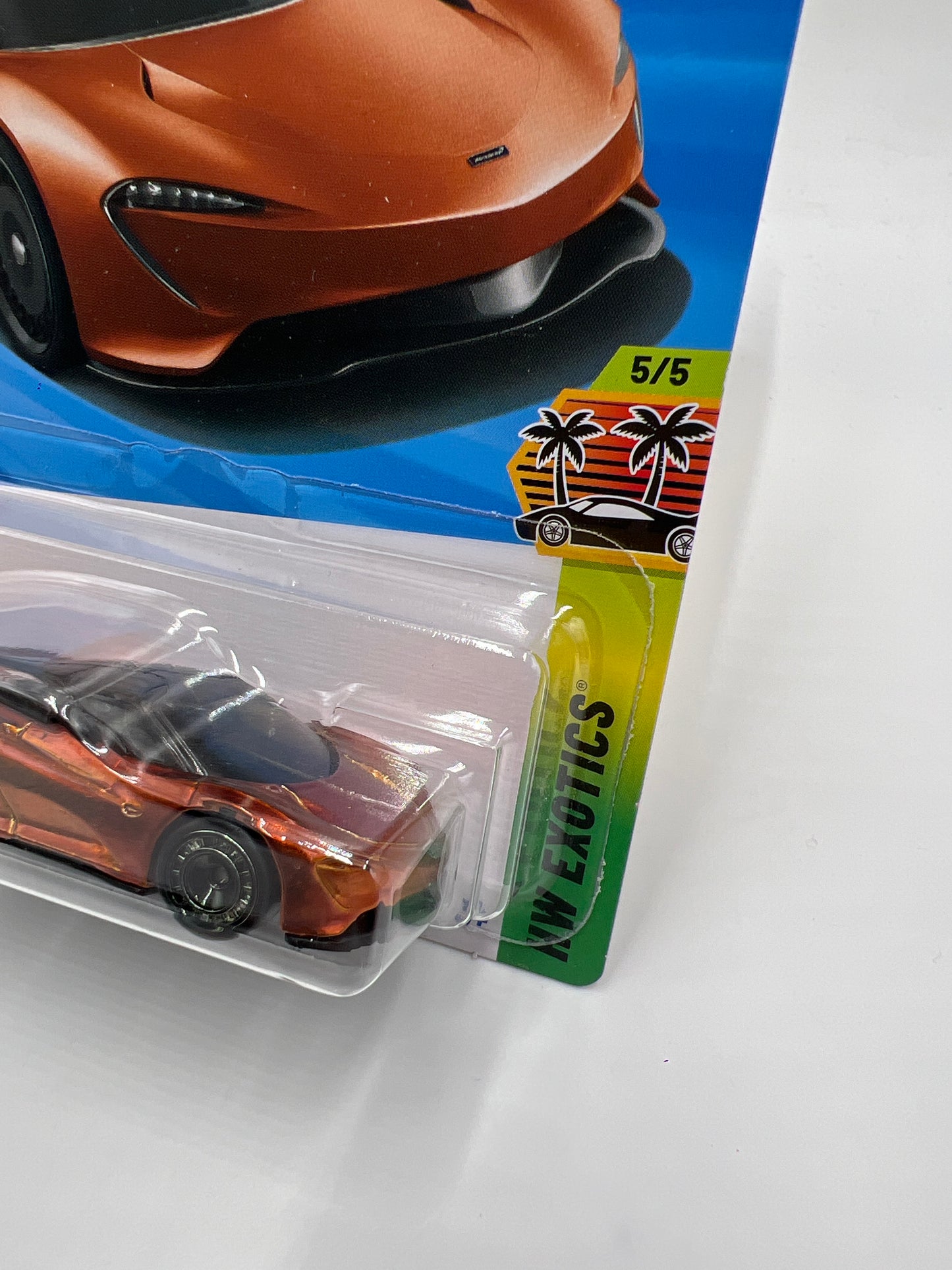 2025 Hot Wheels K Case Super Treasure Hunt #209 McLaren Speedtail Orange W/Protector