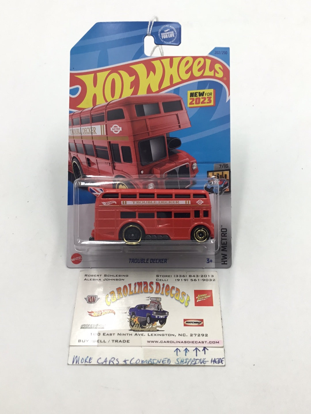 2023 hot wheels L case #202 Trouble Decker HH5