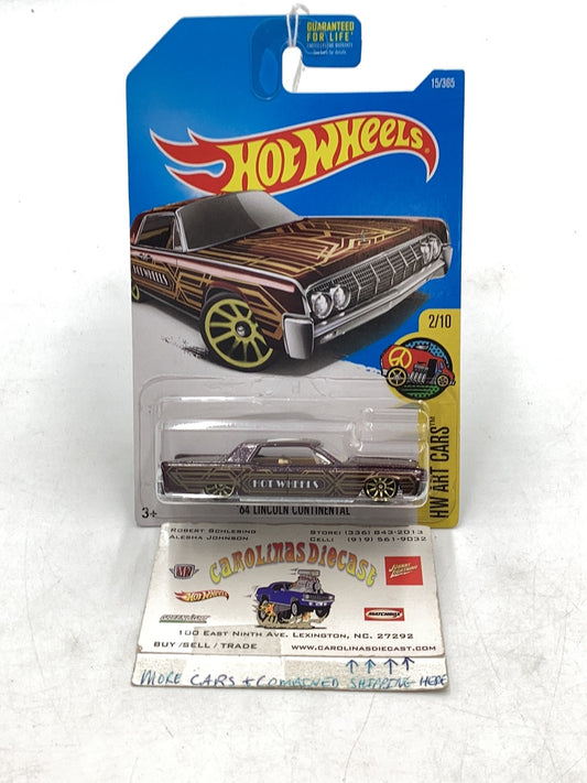 2017 Hot Wheels #15 1964 Lincoln Continental 57D