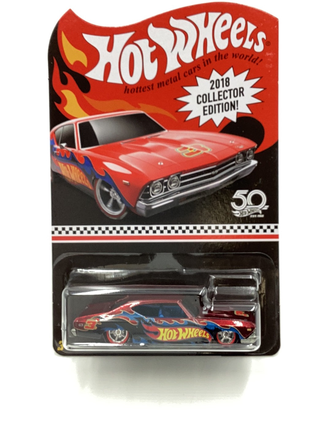 Hot Wheels Mail in 2018 Collectors Edition RLC 1969 Chevelle SS 396 with protector