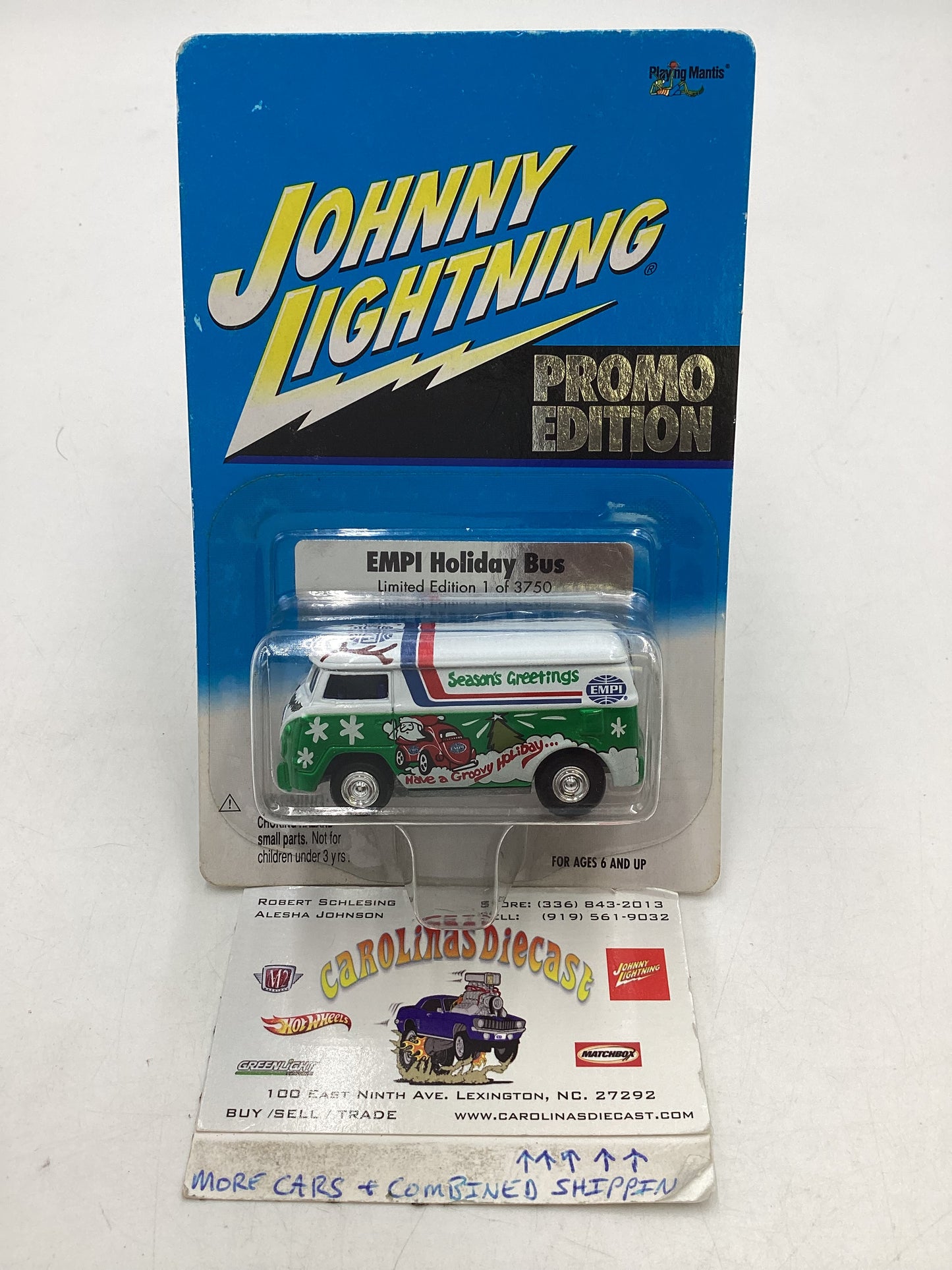 Johnny Lightning Liberty Promo Edition Empi Holiday Bus with protector 1/3750