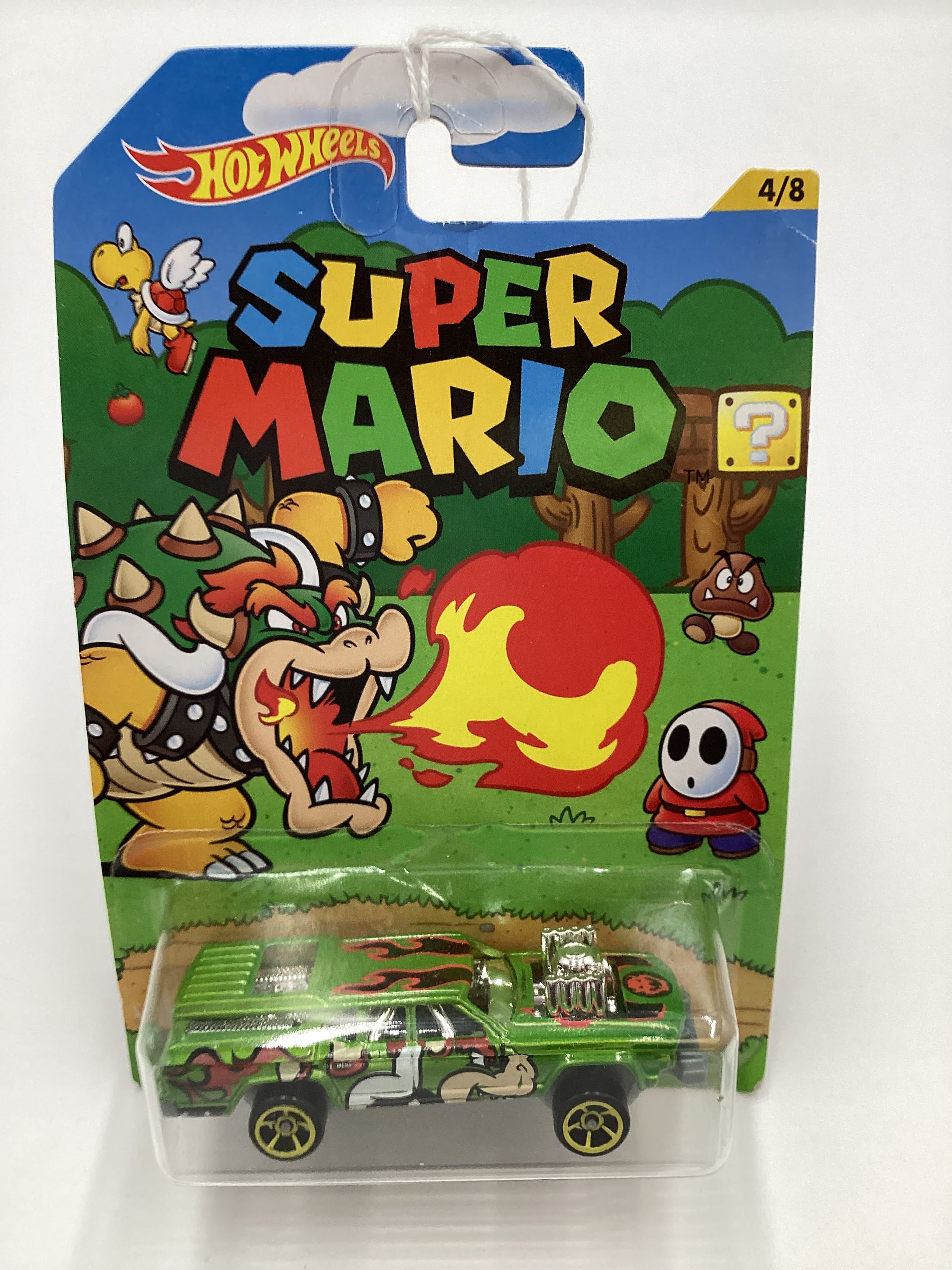 2016 Hot Wheels Super Mario #4 Cruise Bruiser Green Mario 157A