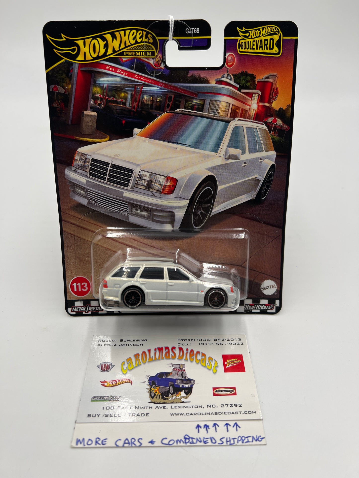 2024 Hot Wheels Premium Boulevard #113 Mercedes-Benz E 36 AMG White 261B