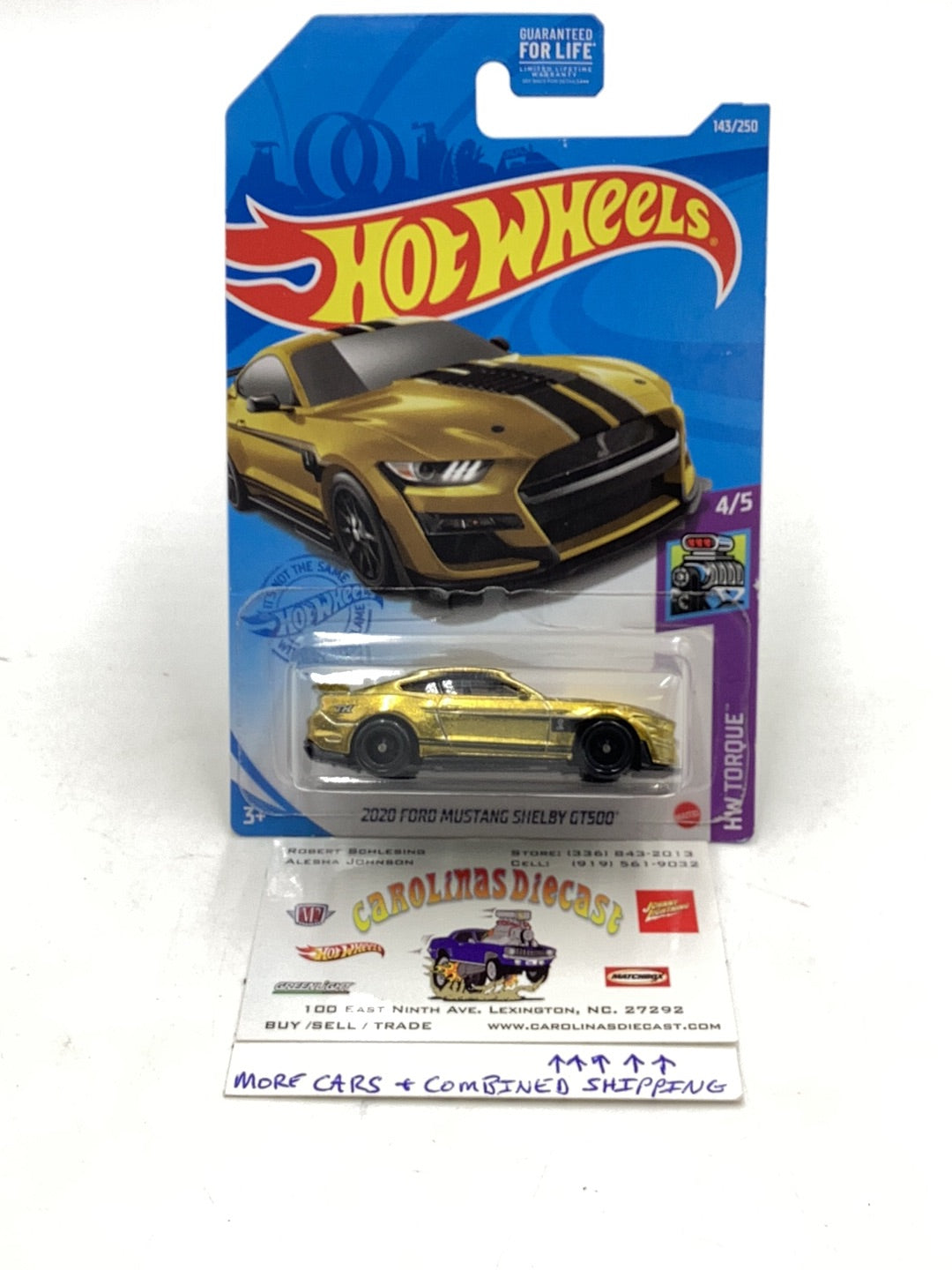 2021 Hot wheels Super treasure hunt Cracked Blister 2020 Ford Mustang Shelby GT500 W/Protector