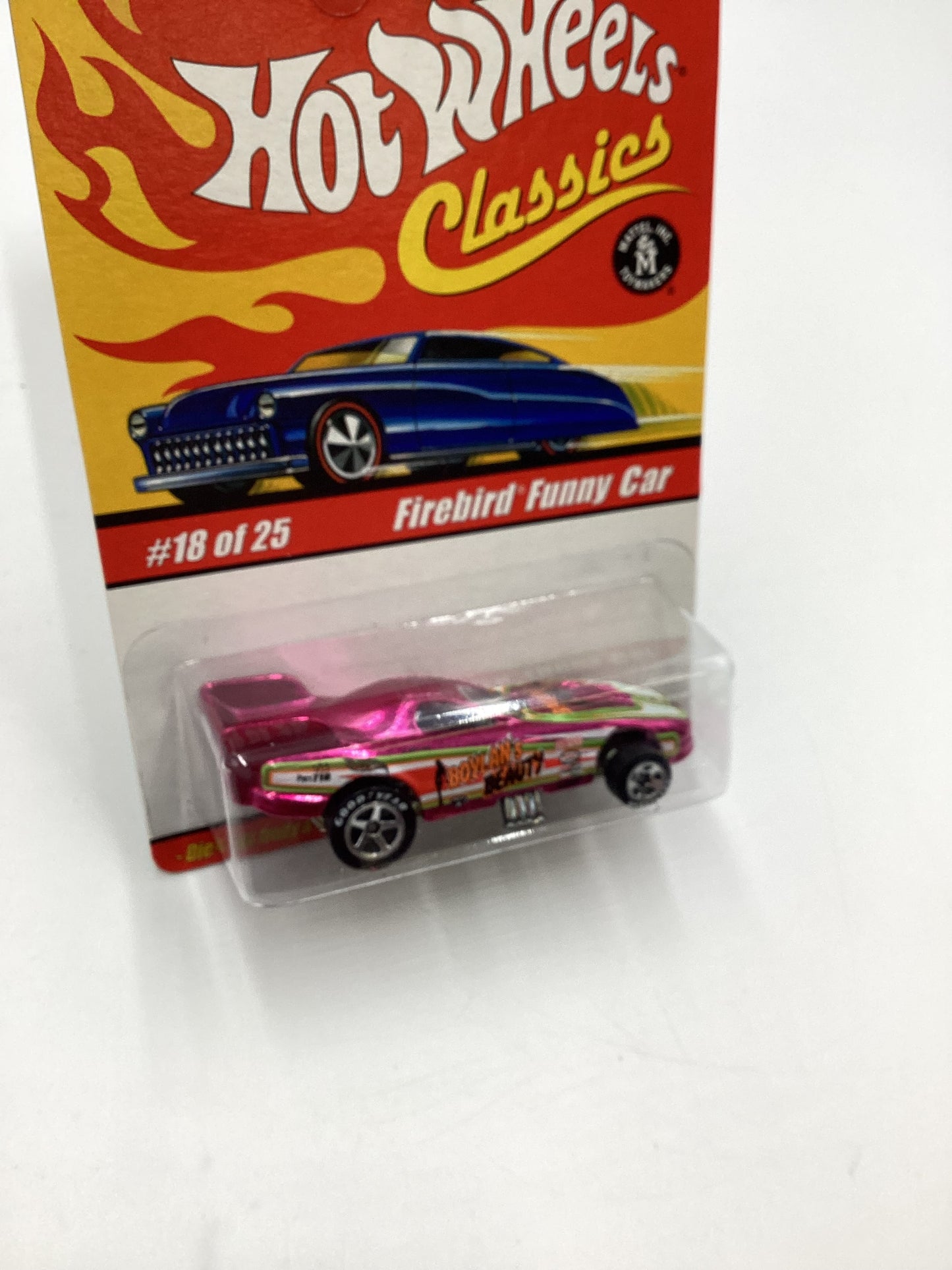 Hot Wheels Classics Series 1 #18 Firebird Funny Car Pink SR