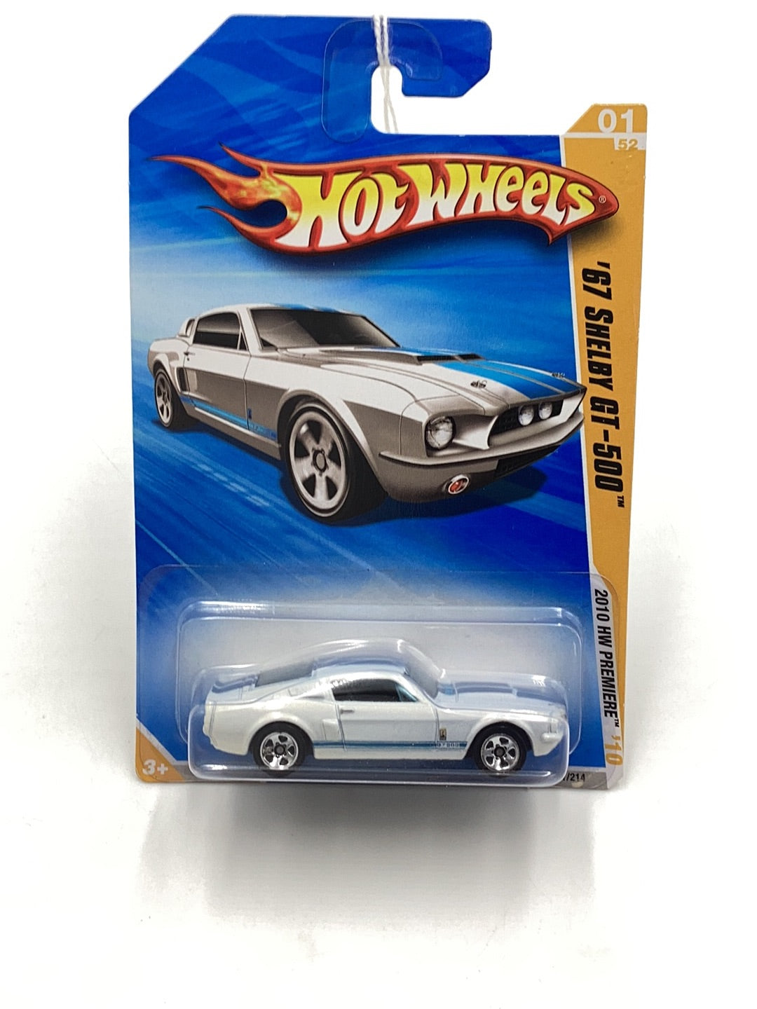 2010 Hot Wheels new models #1 67 Shelby GT 500 white 23H