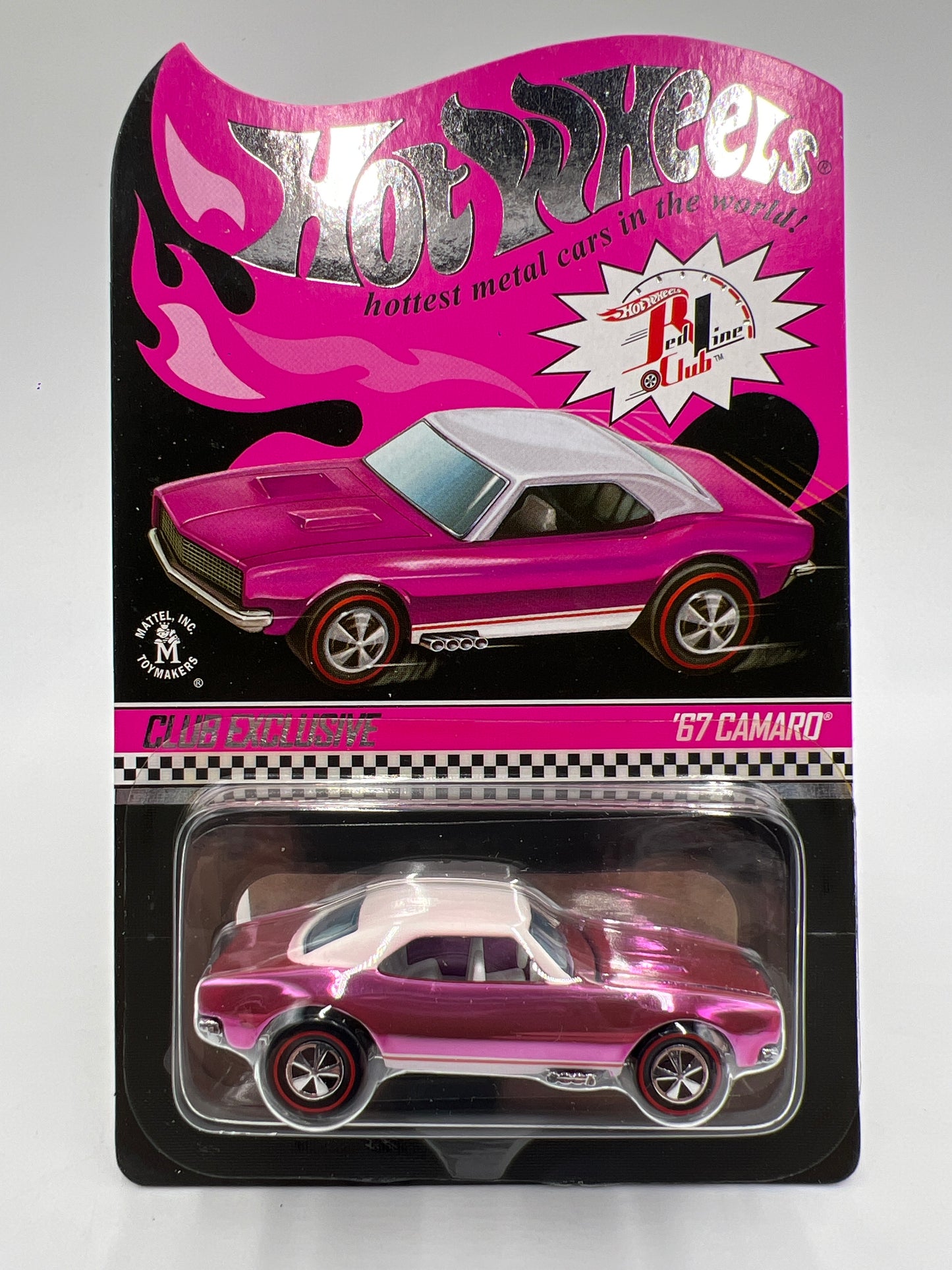2017 Hot Wheels RLC Club Exclusive Party Car 67 Camaro Pink W/Protector