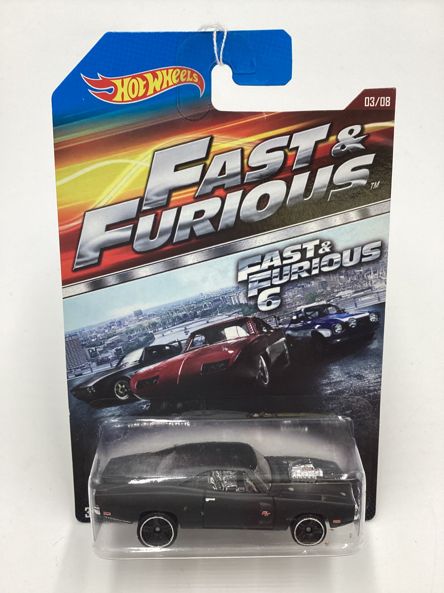 2015 Hot Wheels Fast & Furious #3 70 Dodge Charger R/T Black 69E