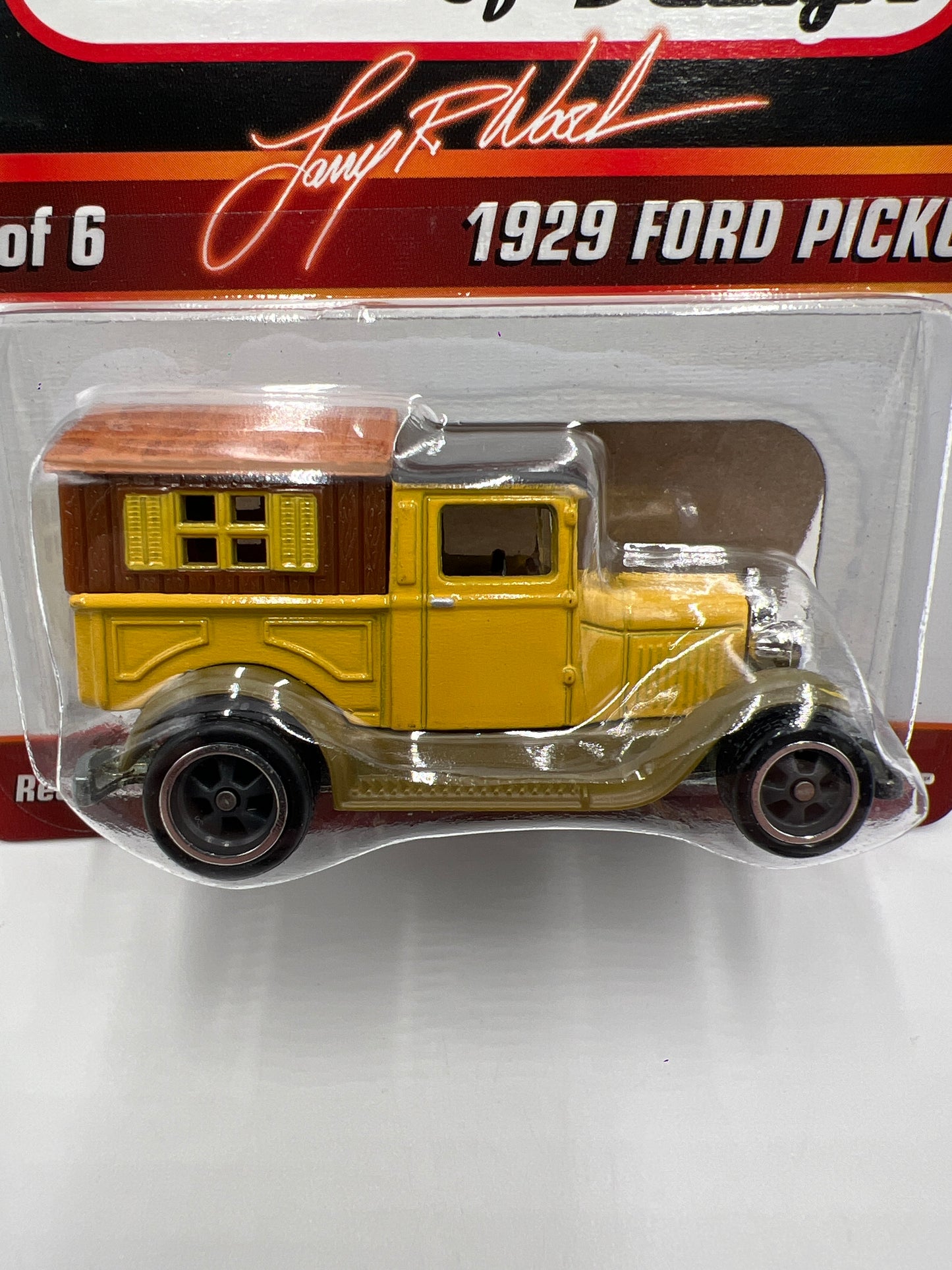 Hot Wheels Larry Wood 40 Years Of Design #2485/6500 1929 Ford Pickup Yellow W/Protector