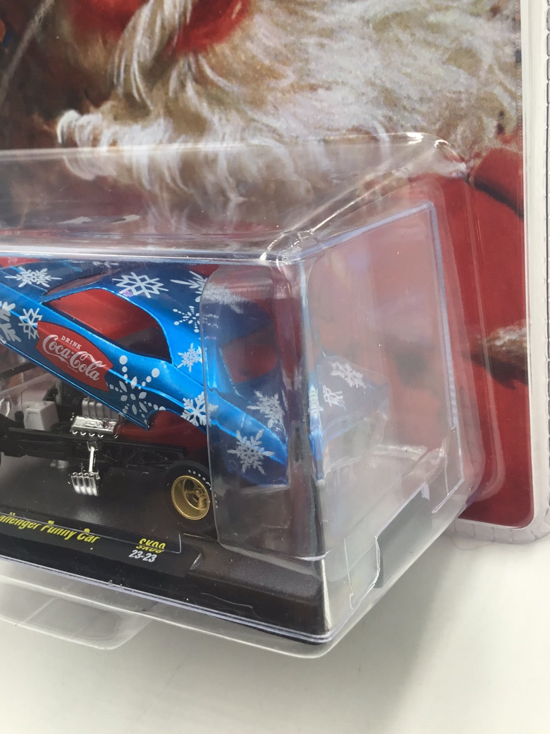 2023 M2 MACHINES Christmas Coca Cola 1971 Dodge Challenger funny car SK08