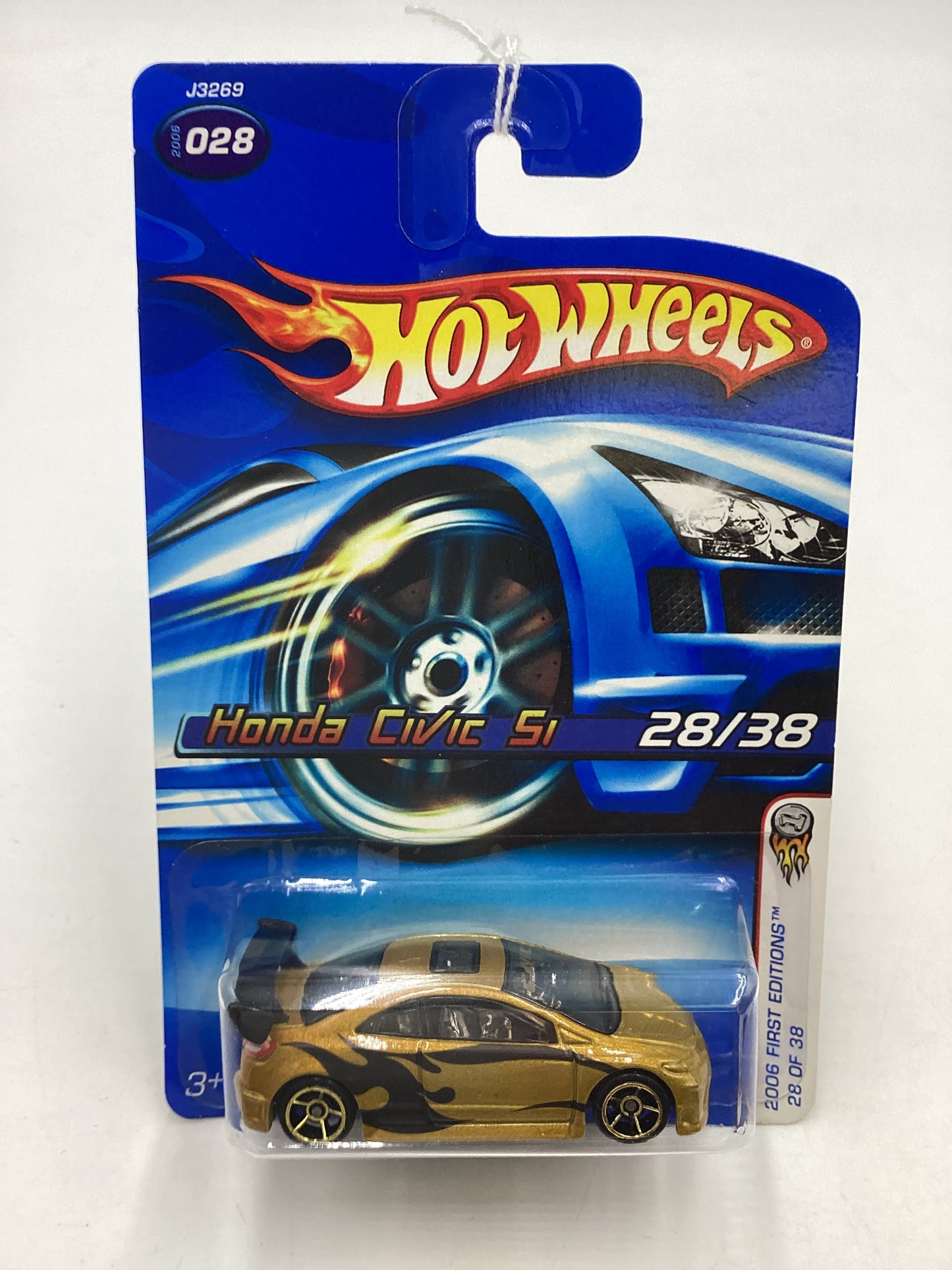2006 Hot wheels #028 Gold Honda Civic Si 78A