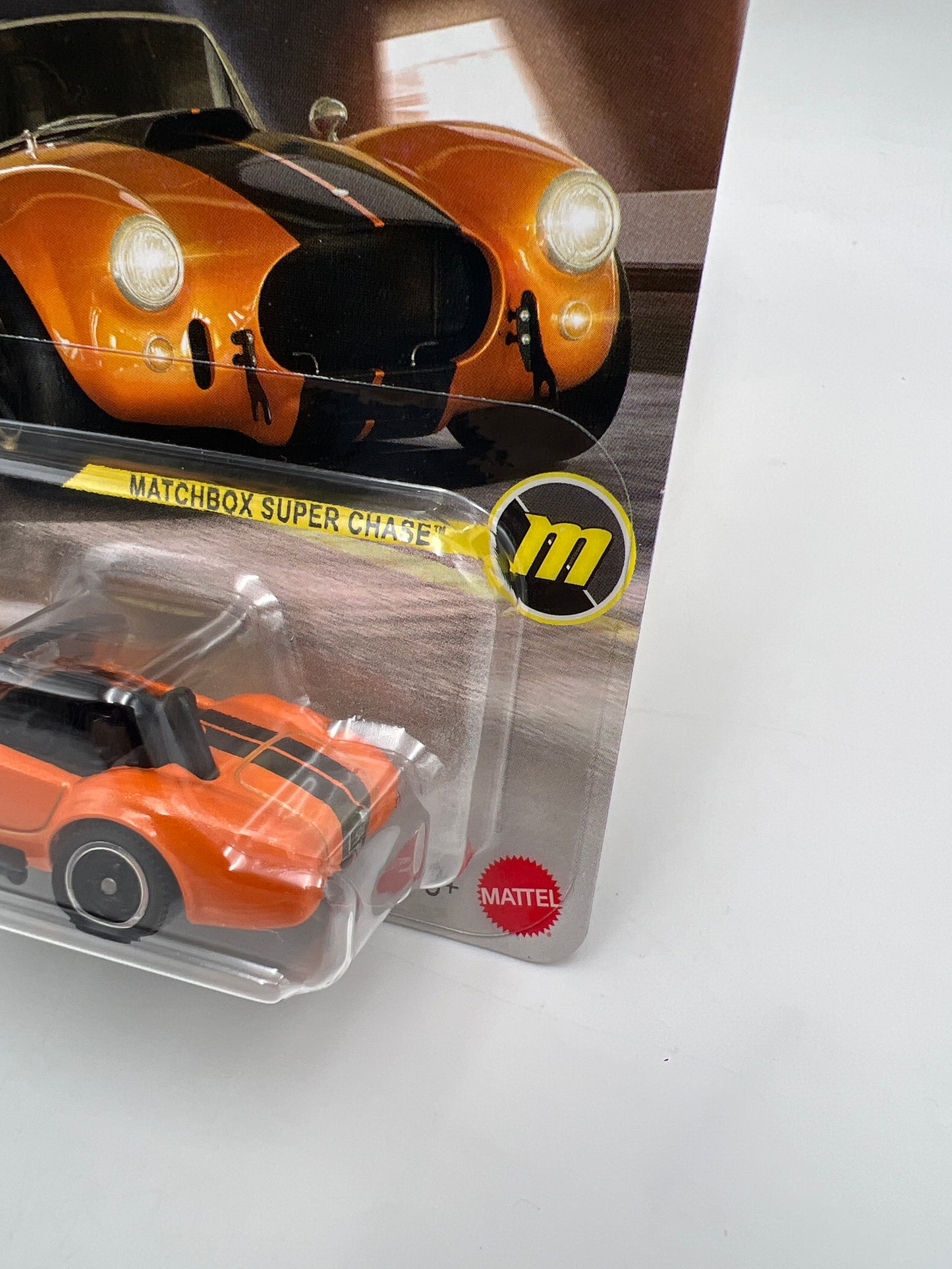 2025 Matchbox Super Chase 1965 Shelby Cobra 427 Orange W/Protector