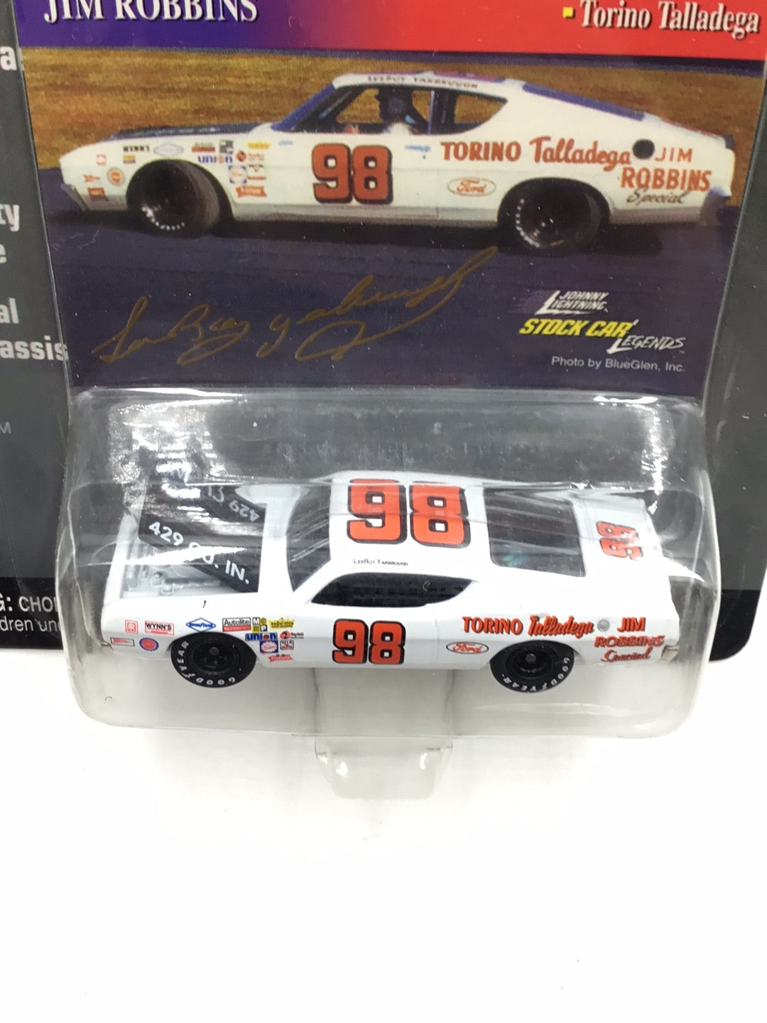 Johnny lightning Stock Car Legends #98 Leeroy Yarbrough Ford Talladega QQ1