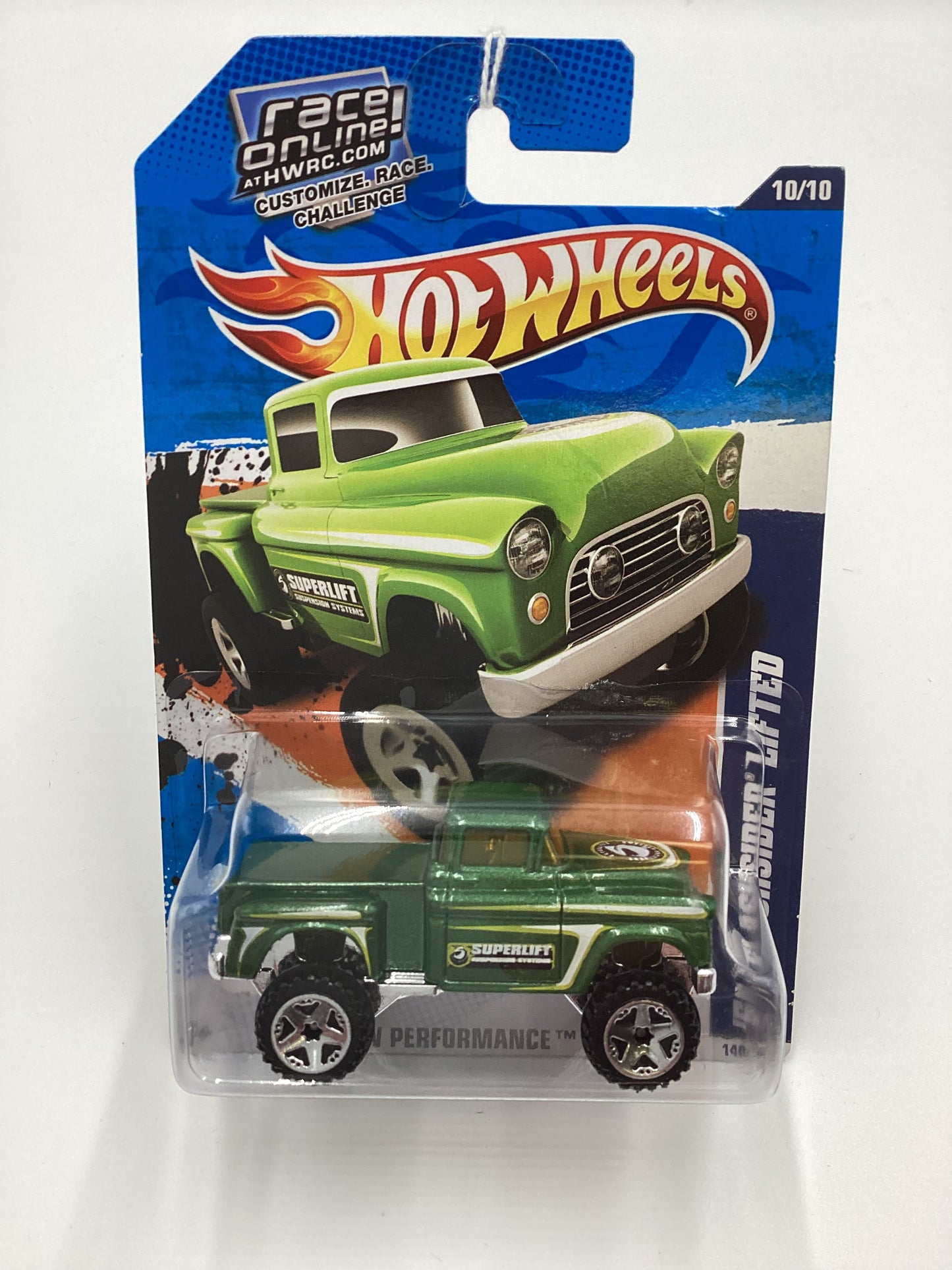 2011 Hot wheels #140 56 Flashsider Lifted Green