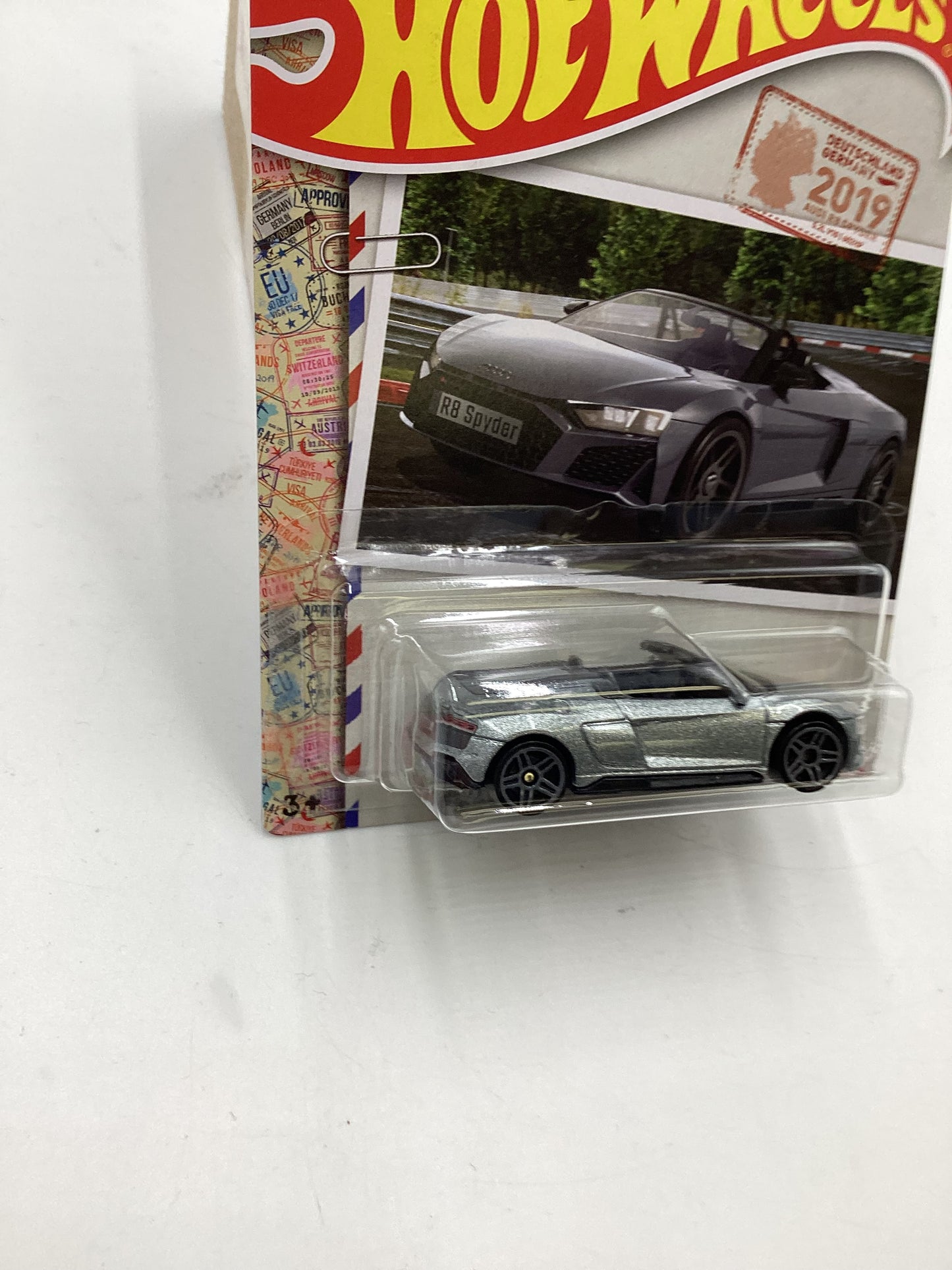 Hot Wheels Walmart Exclusive World Class Racers #5 2019 Audi R8 Spyder Silver 151F