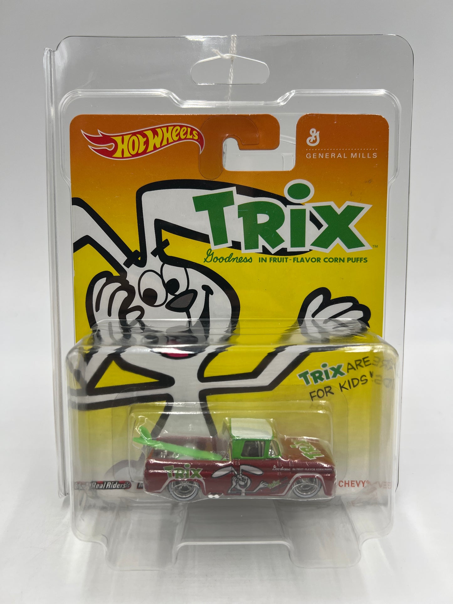Hot Wheels Premium General Mills Trix Custom 62 Chevy Red W/Protector