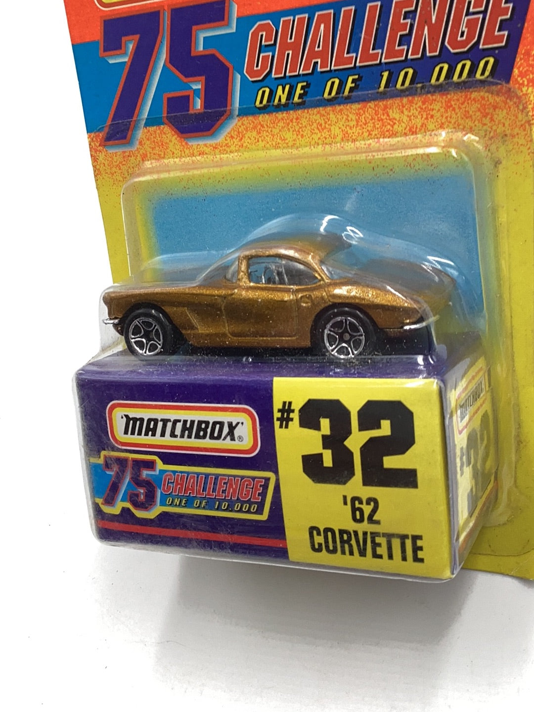 Matchbox 75 Challenge #32 62 Corvette 163l