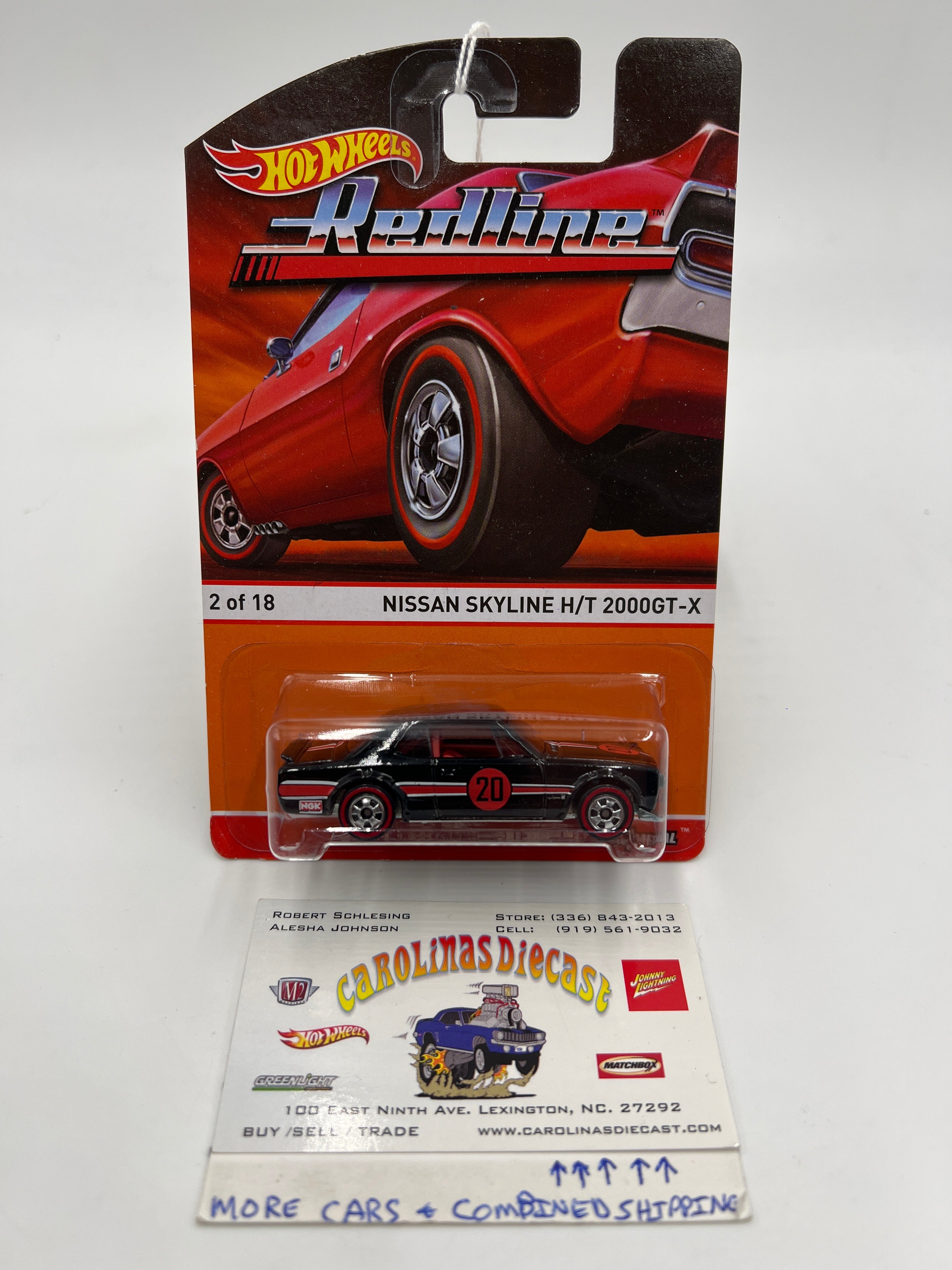 Hot Wheels Redline Heritage #2 Nissan Skyline H/T 2000GT-X Black