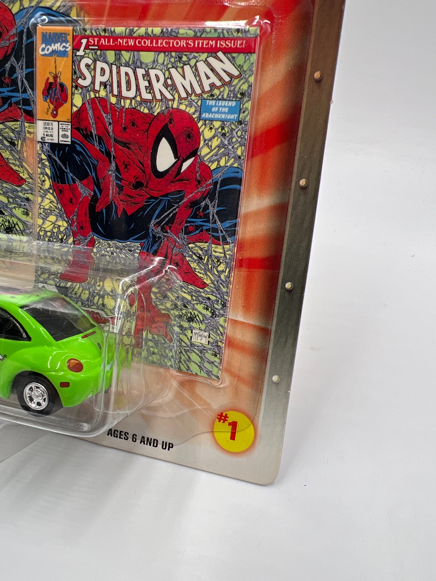 Johnny Lightning Marvel Spider-Man Release 1 #1 98 VW Beetle Green 222E
