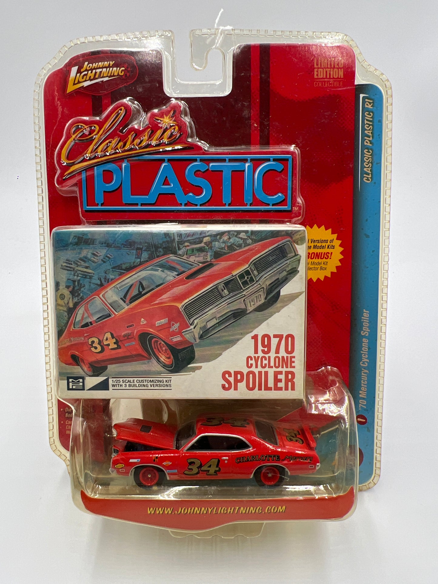 Johnny Lightning Classic Plastic R1 #1 70 Mercury Cyclone Spoiler Red 232C