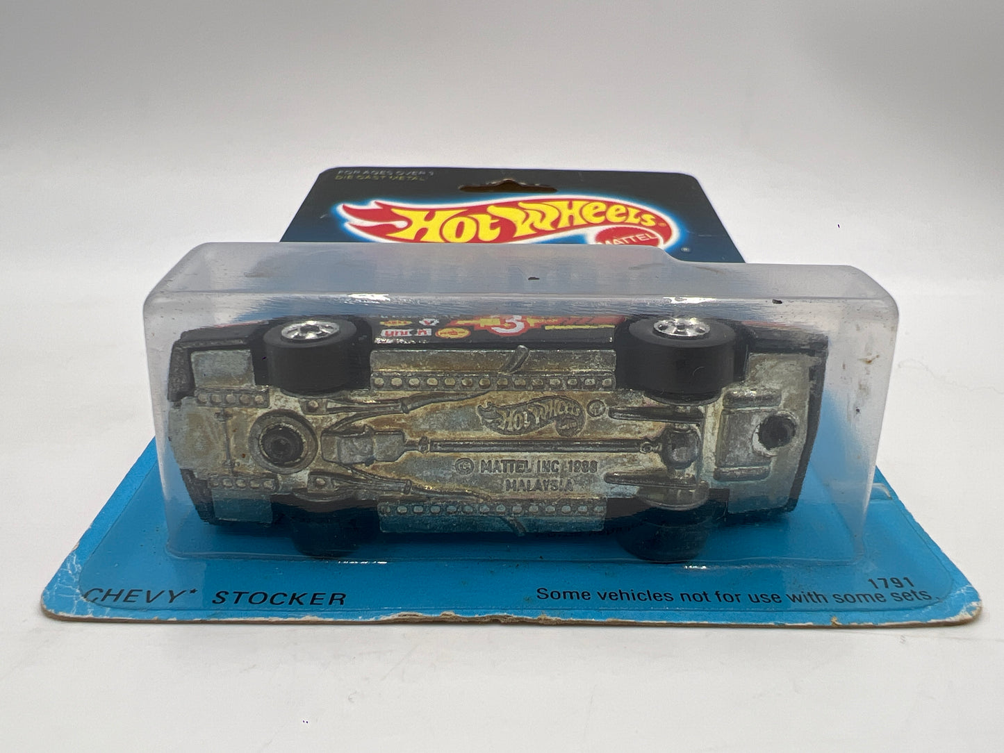 Hot Wheels Original 1988 Speed Fleet #1791 Chevy Stocker Black W/Protector