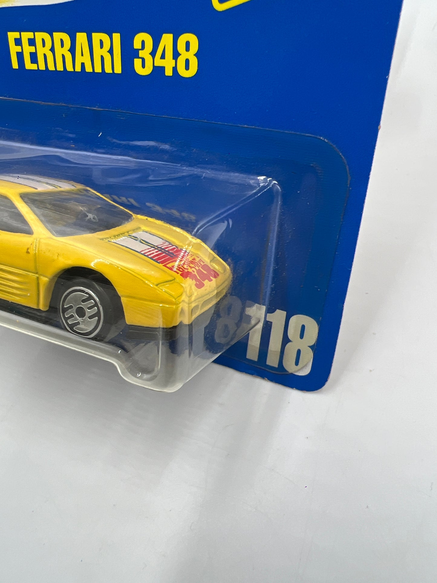 1991 Hot Wheels #118 Ferrari 348 Yellow