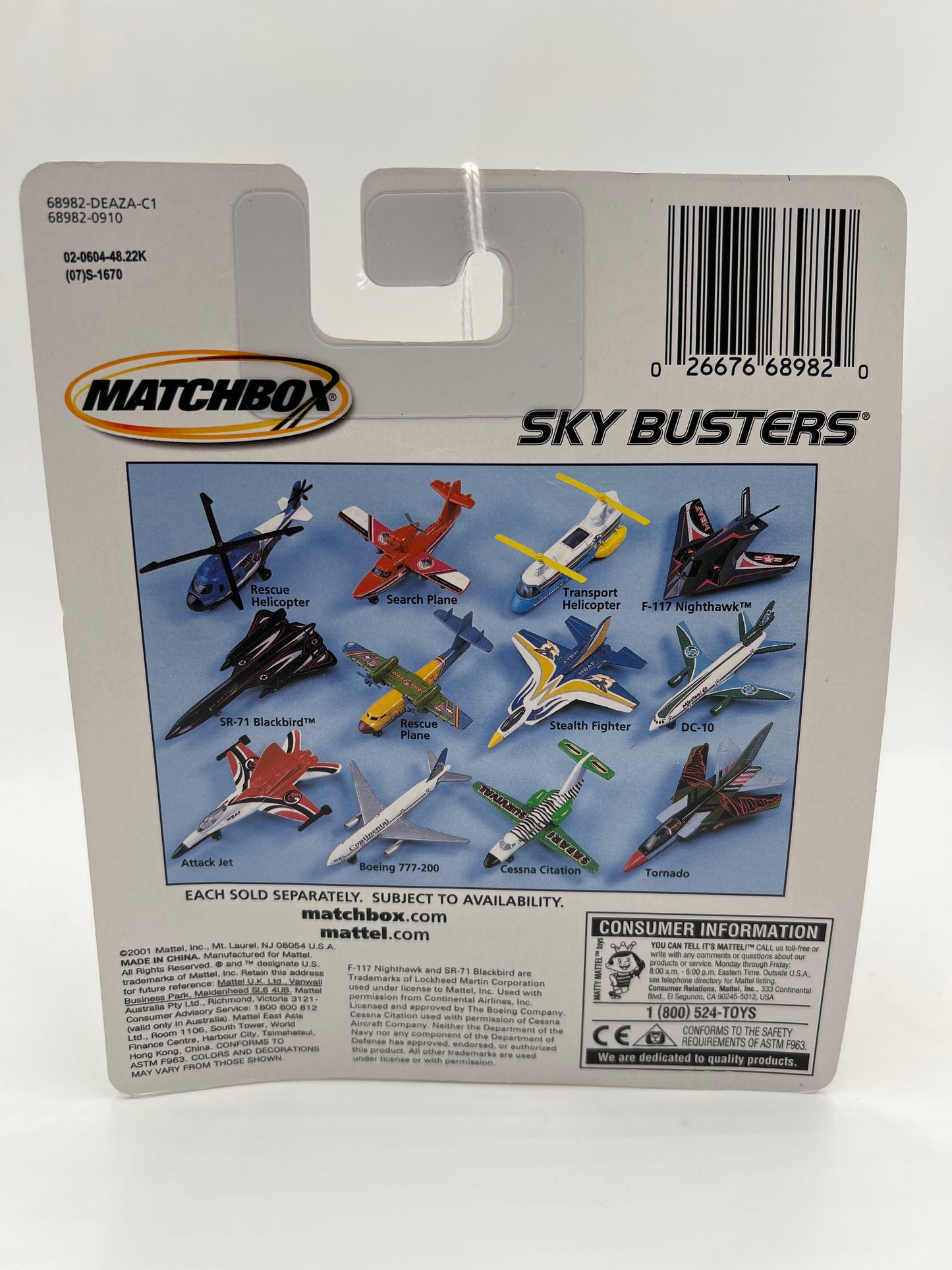 Matchbox Sky Busters Commercial Continental Airlines Boeing 777-200 White WW3