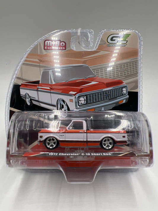 Greenlight Mijo Exclusives 1972 Chevrolet C10 Short Bed Orange 188D