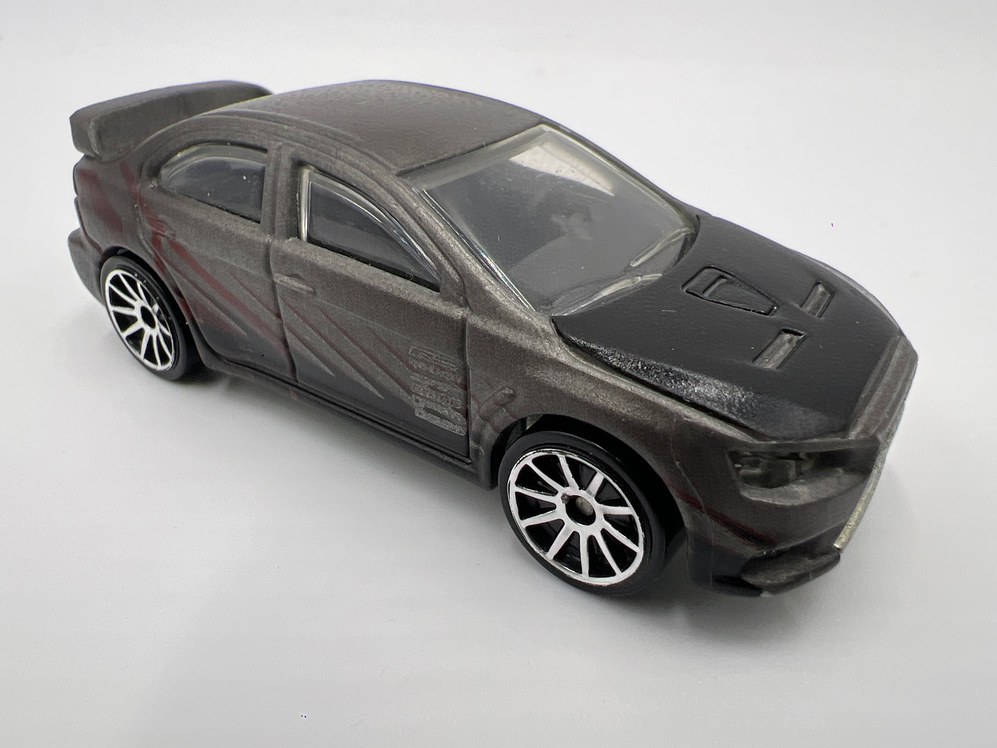 Hot Wheels 1/64 Color Shifters 2008 Mitsubishi Lancer Evolution Silver/Gray Loose HTF