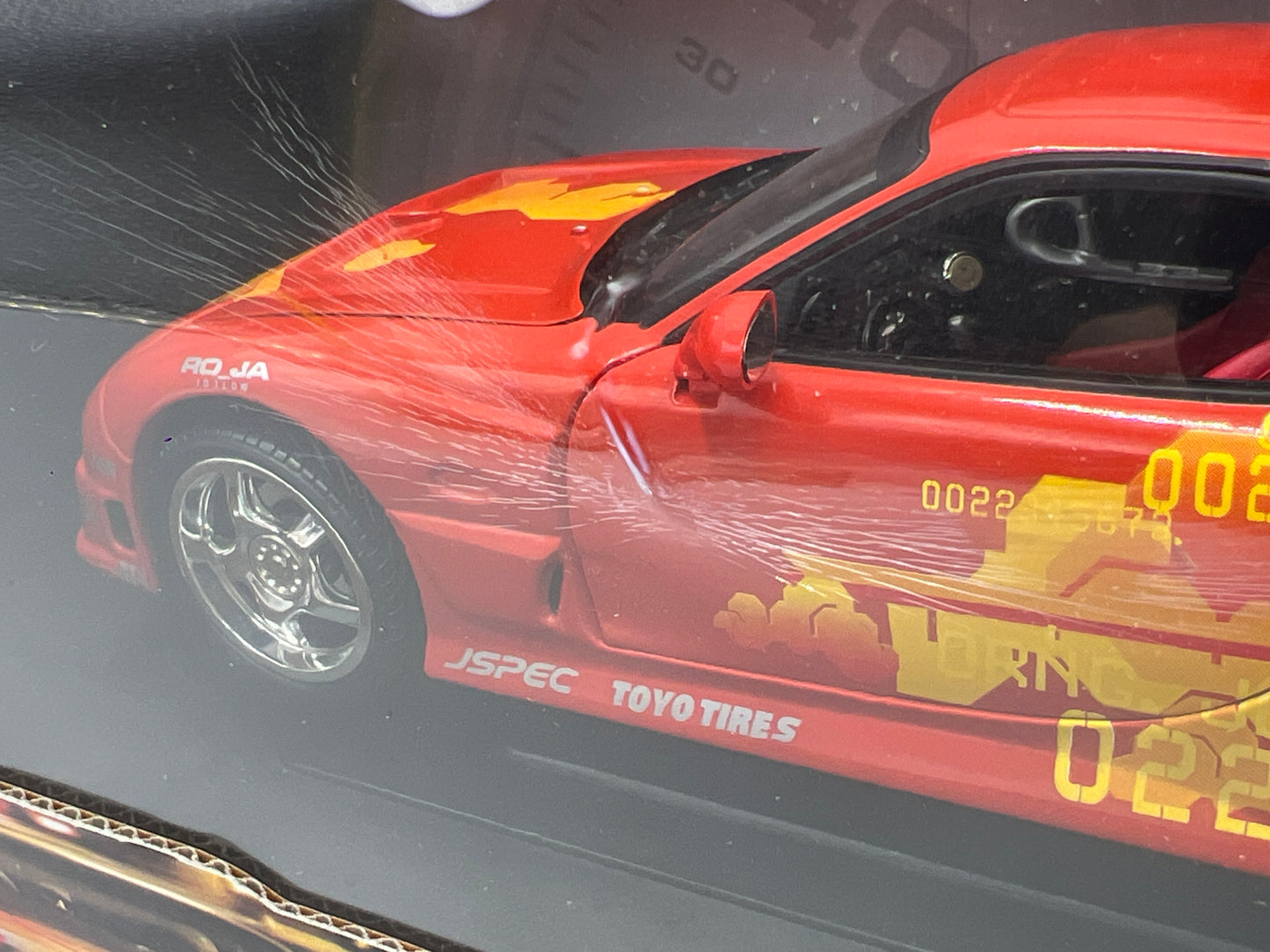 Racing Champions 1/18 Fast & Furious 1994 Mazda RX-7 Red VHTF Box Not Perfect