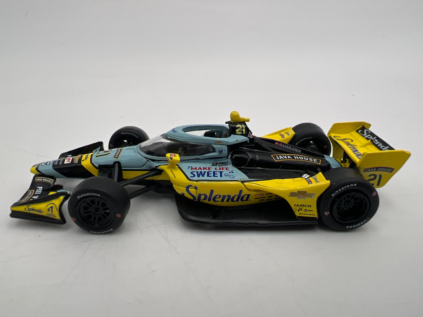 IXO Models 1/64 NTT Indycar Series Christian Rasmussen #21 Splenda