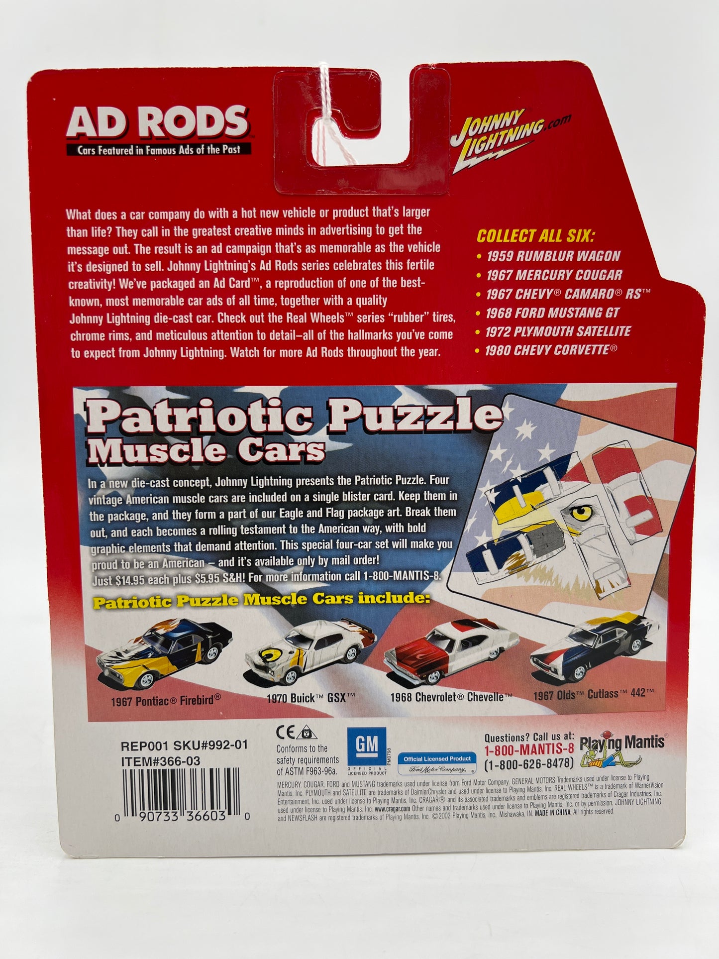 Johnny Lightning Ad Rods 1959 Rumbler Wagon Red/Black 227B