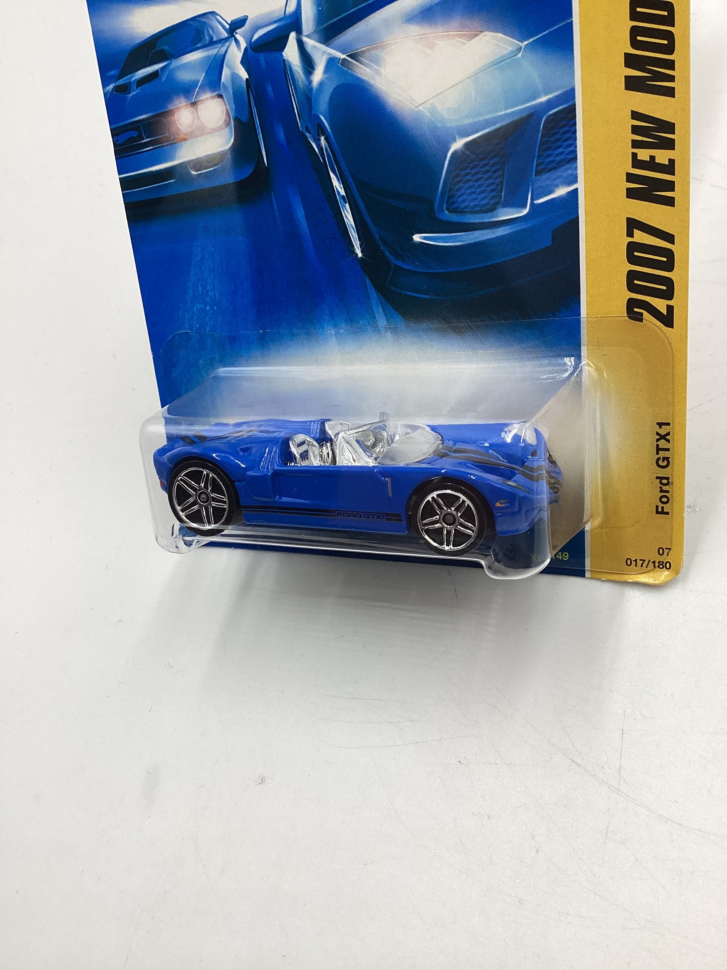 2007 Hot Wheels New Models #17 Ford GTX1 Blue OH5 Wheels 25D