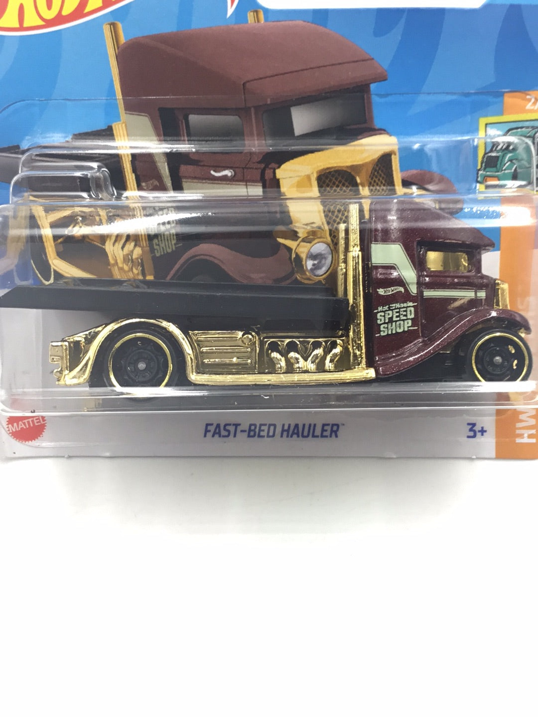 2023 hot wheels Short Card #11 Fast bed hauler 54C