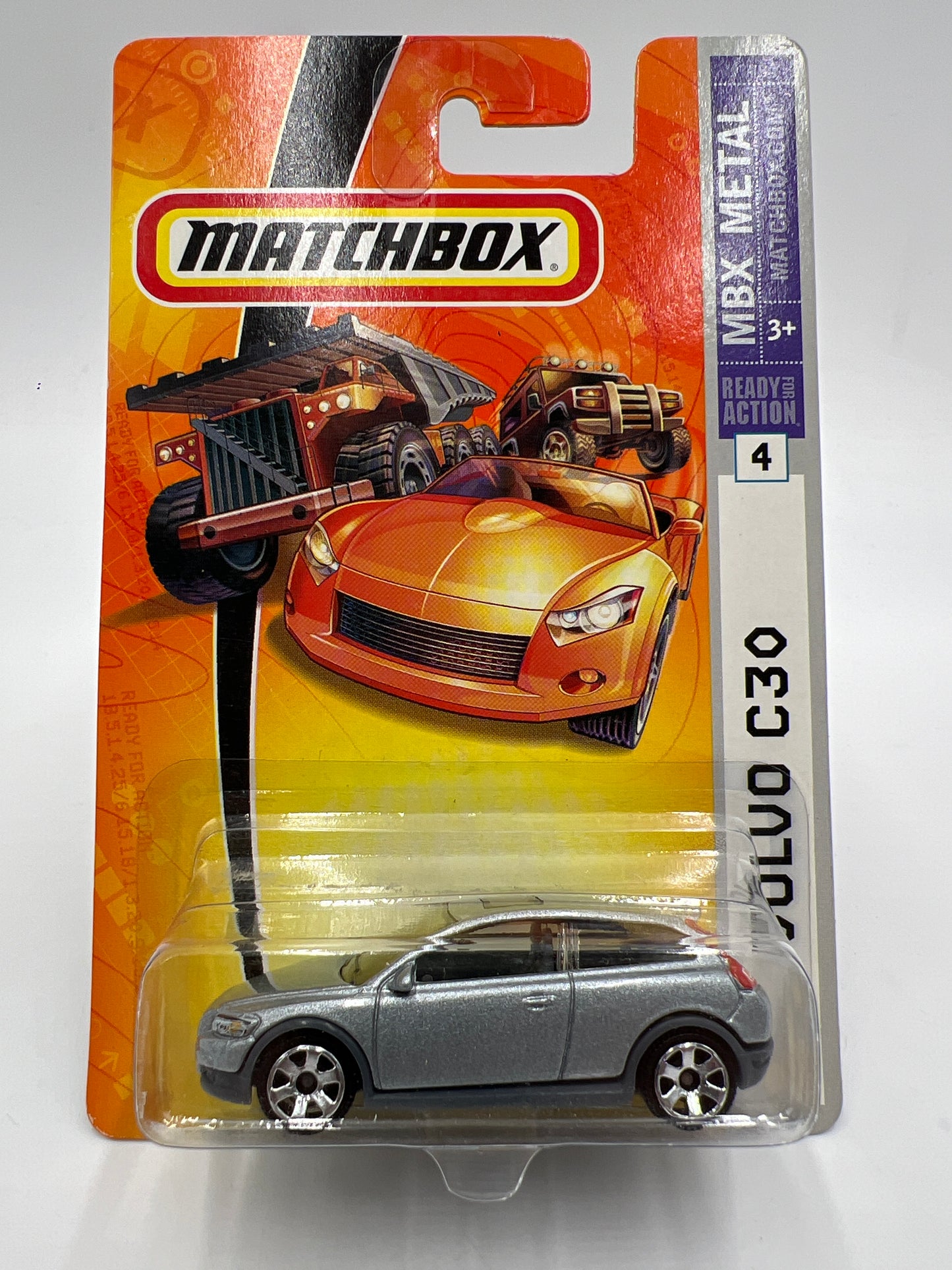 Matchbox MBX Metal #4 Volvo C30 Silver W/Protector
