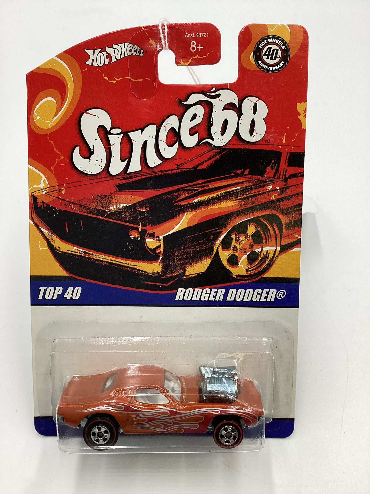 Hot Wheels 40th Anniversary Since 68 Series #26 Rodger Dodger Orange SR