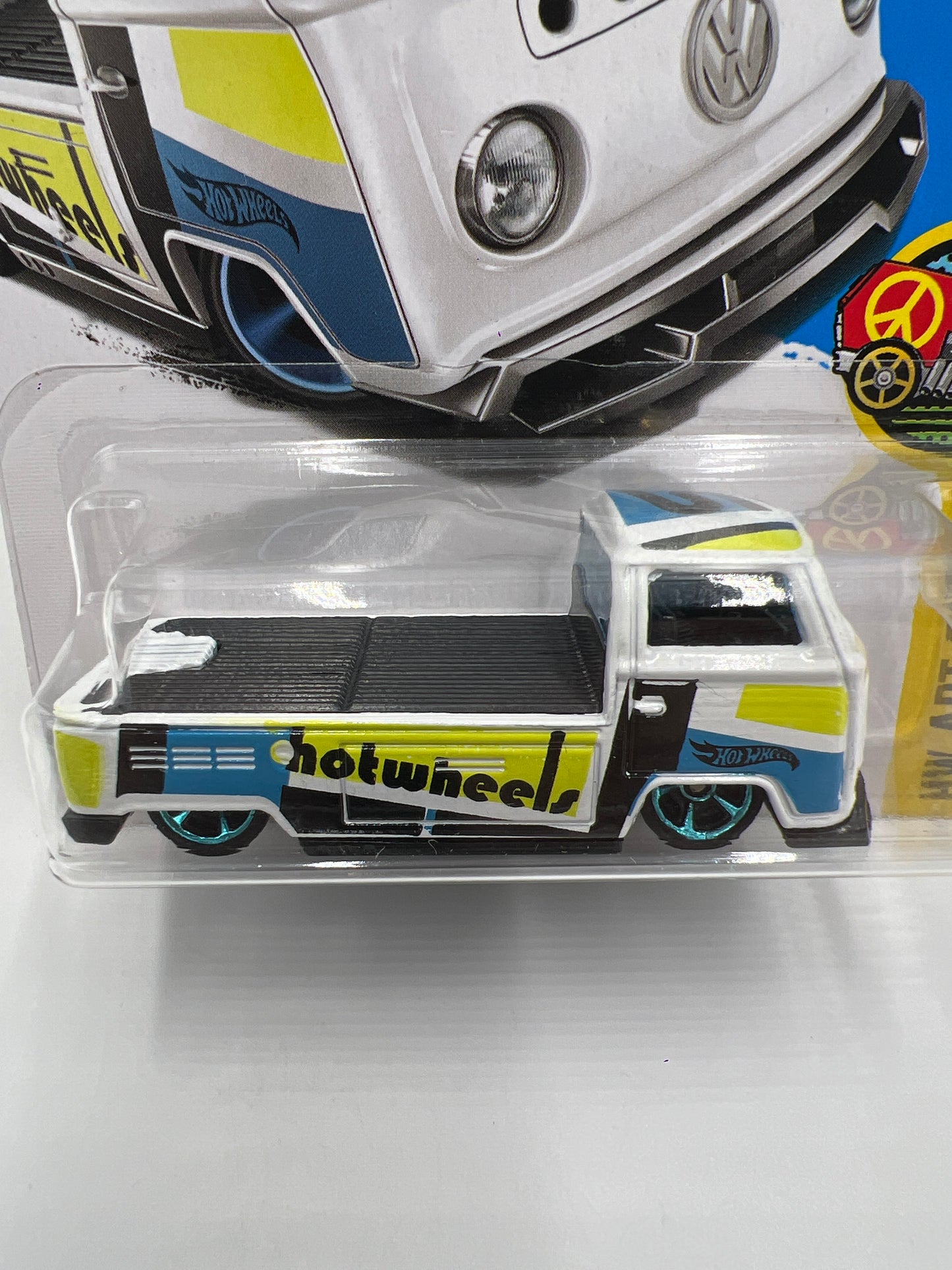 2017 Hot Wheels Art Cars #295 Volkswagen T2 Pickup White 96G