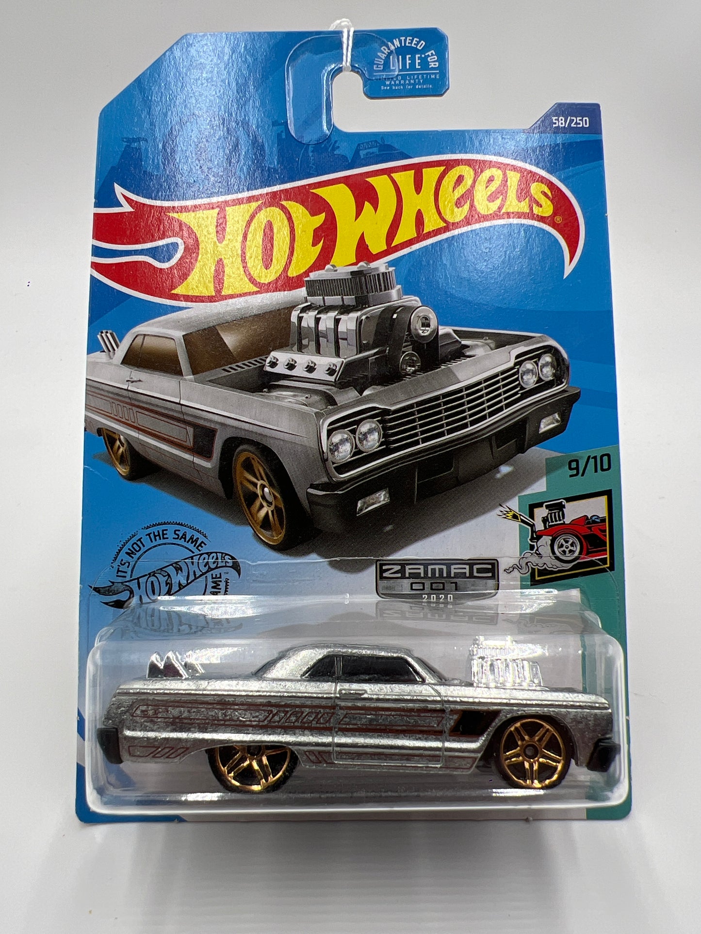 2020 Hot Wheels Tooned #58 Walmart Exclusive Zamac 001 64 Chevy Impala 147A