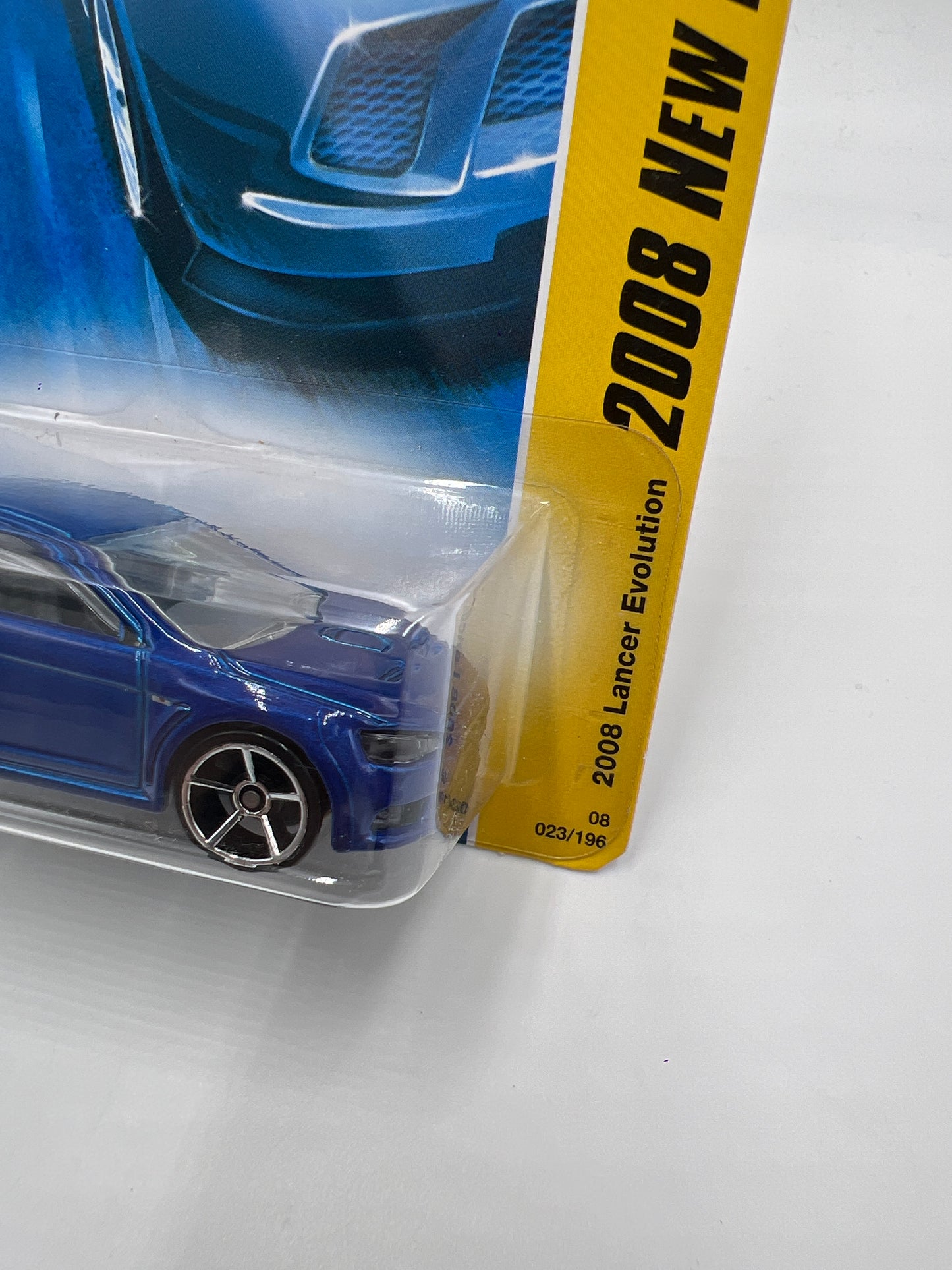 2008 Hot Wheels New Models #23 2008 Lancer Evolution Blue SR
