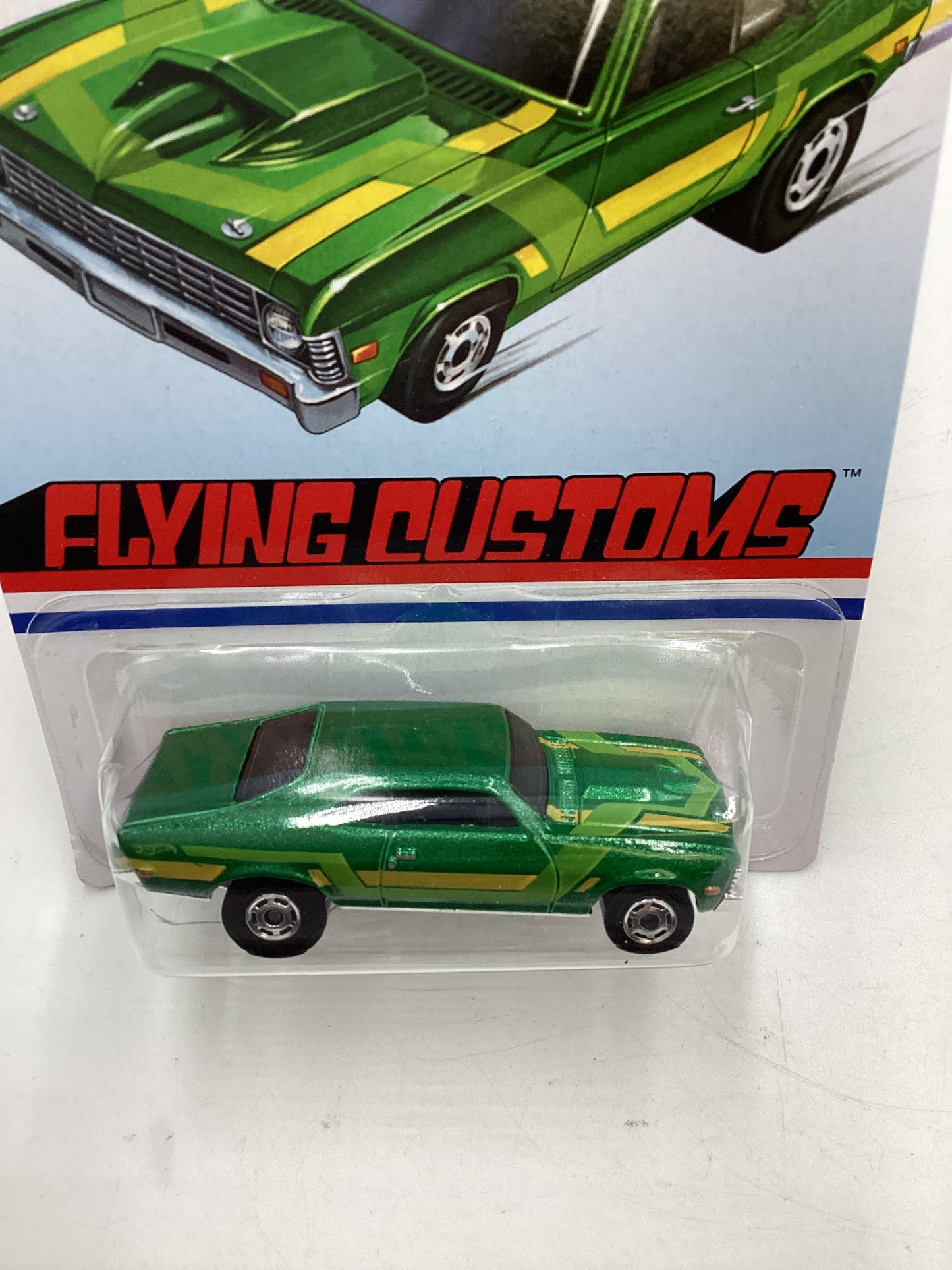 Hot Wheels Target Exclusive Flying Customs 68 Nova Green 156H