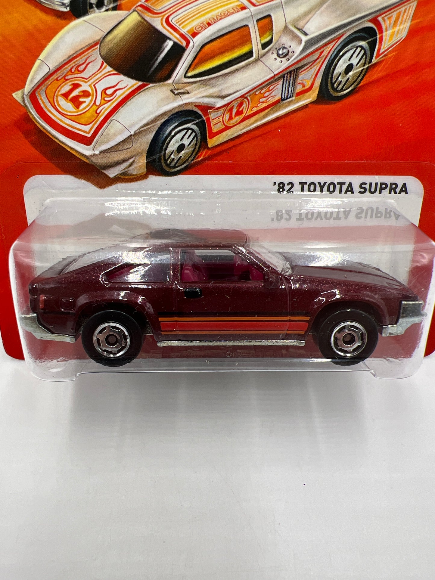 2011 Hot Wheels The Hot Ones 82 Toyota Supra Burgundy VHTF W/Protector