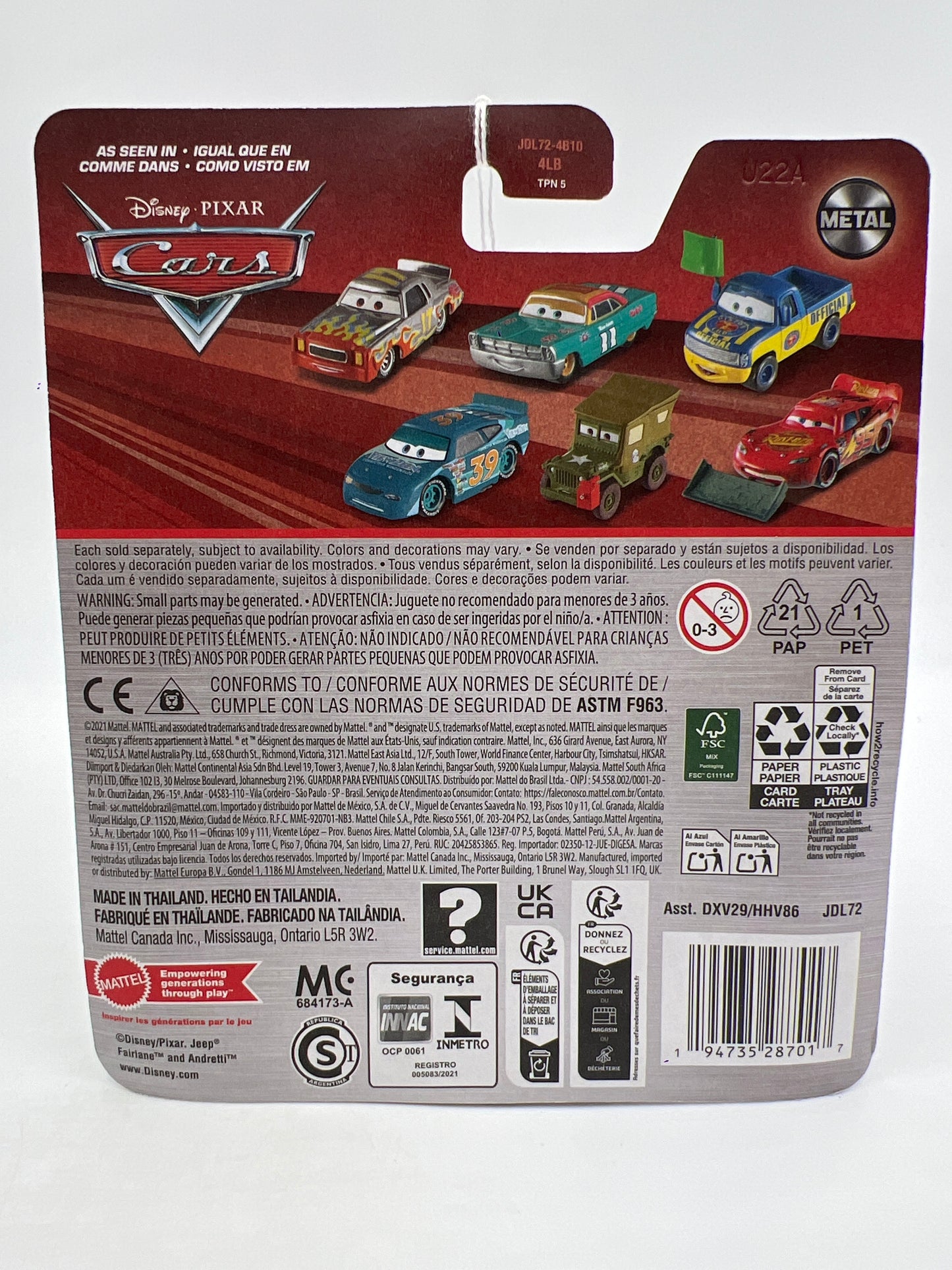 Disney Pixar Cars Eugene Carbureski #36 142H