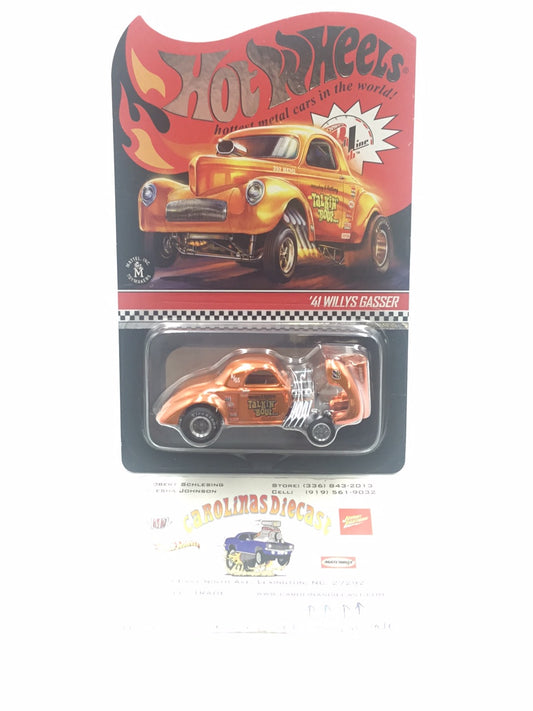 Hot wheels redline club 41 Willys Gasser 5345/10000 with protector