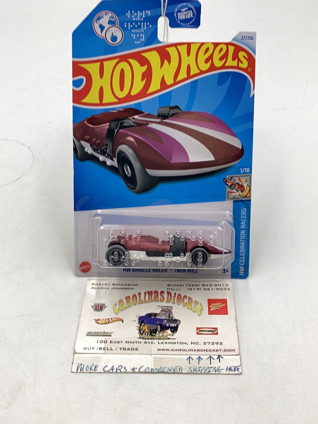 2024 Hot Wheels B case #27 HW Braille magenta 40D