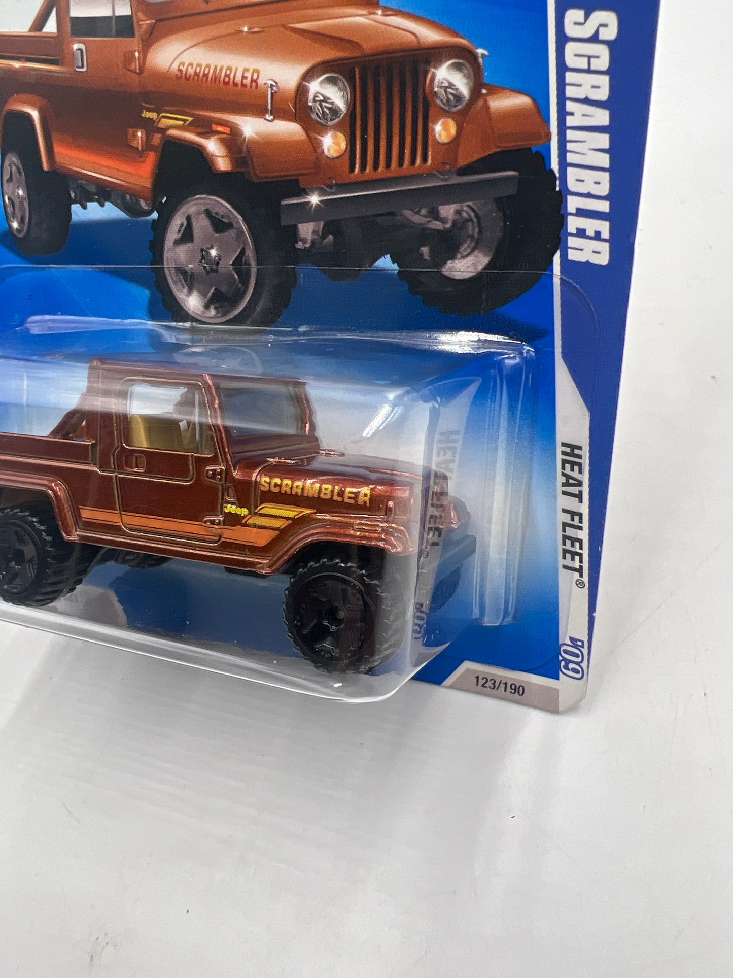 2009 Hot Wheels Heat Fleet #123 Jeep Scrambler Brown 45D