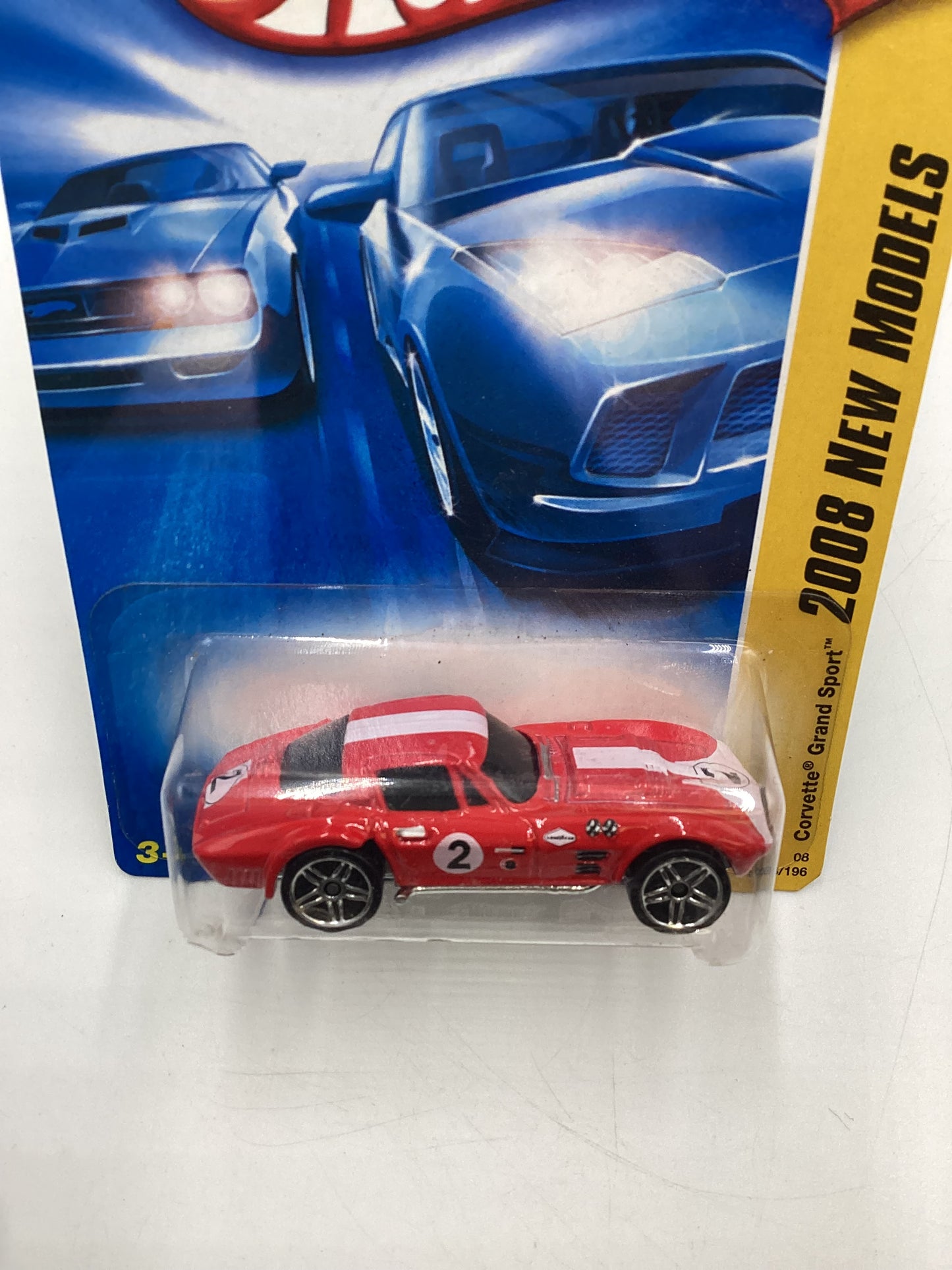 2008 Hot Wheels New Models #8 Corvette Grand Sport Red 1B