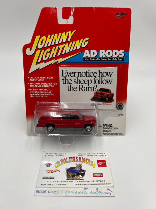 Johnny Lightning Ad Rods 2000 Dodge Ram 2500 Red 228A