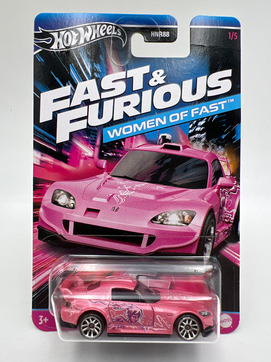 Hot Wheels Fast and Furious Women of Fast #1 Suki Honda S2000 Pink W/Protector